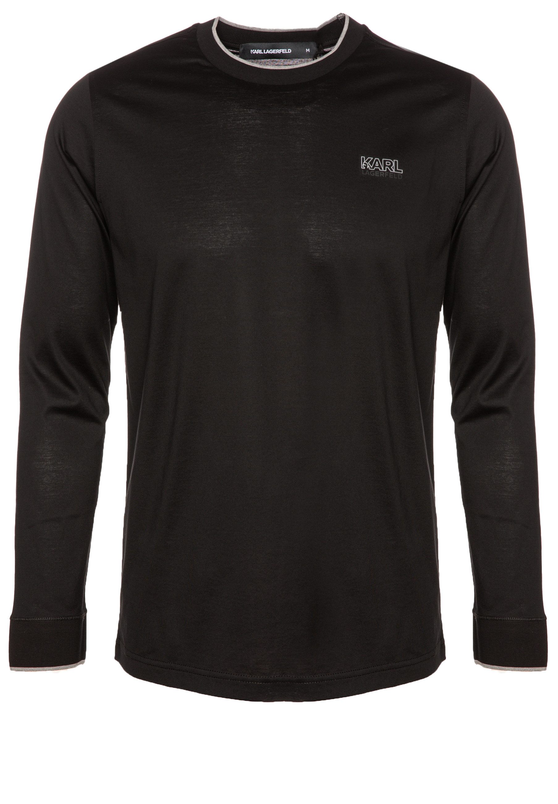 LAGERFELD Langarmshirt mit Logo-Detail (1-tlg., keine Angabe) günstig online kaufen