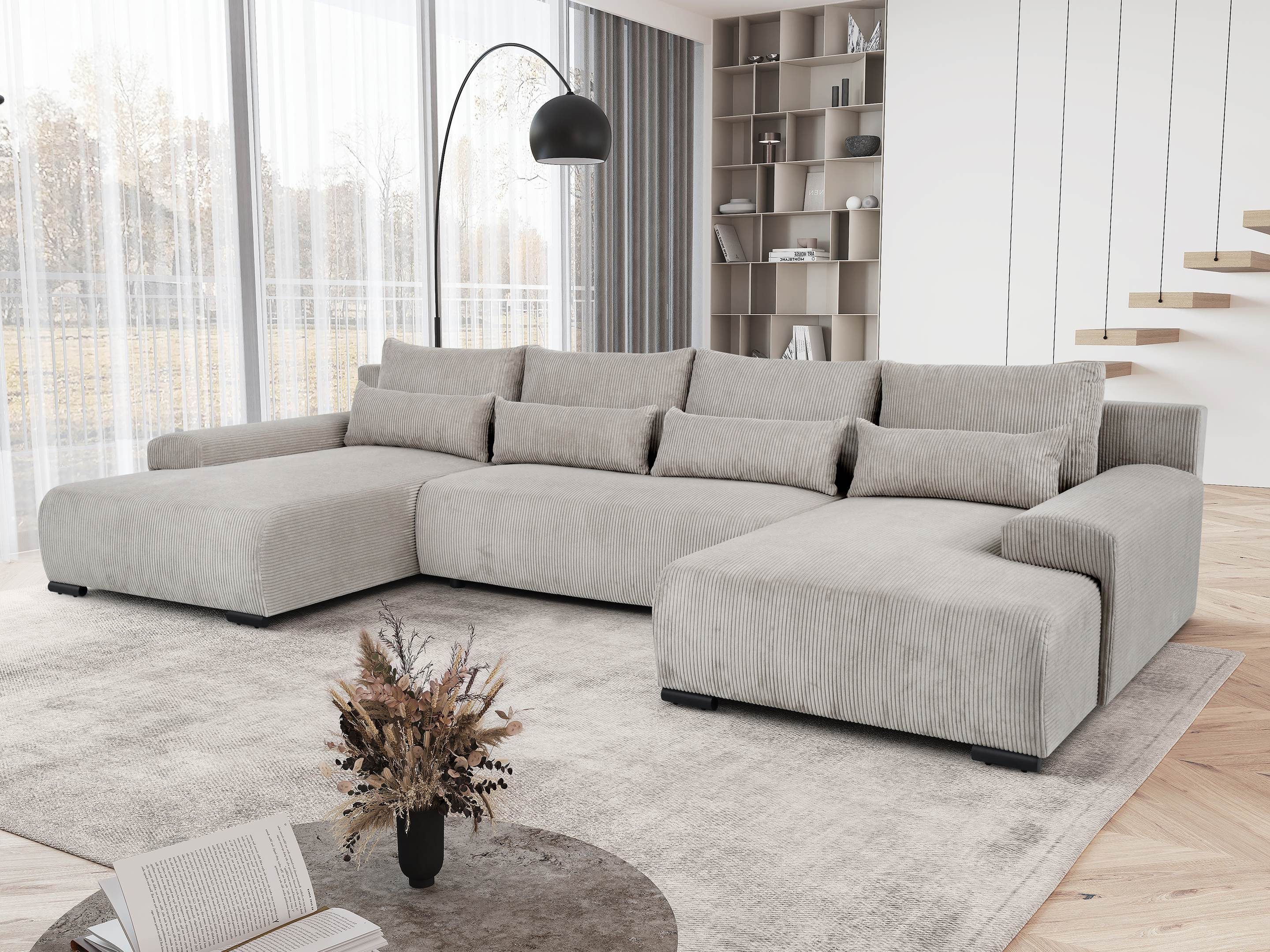 Beautysofa Ecksofa BENNY U, mit Schlaffunktion, günstig online kaufen