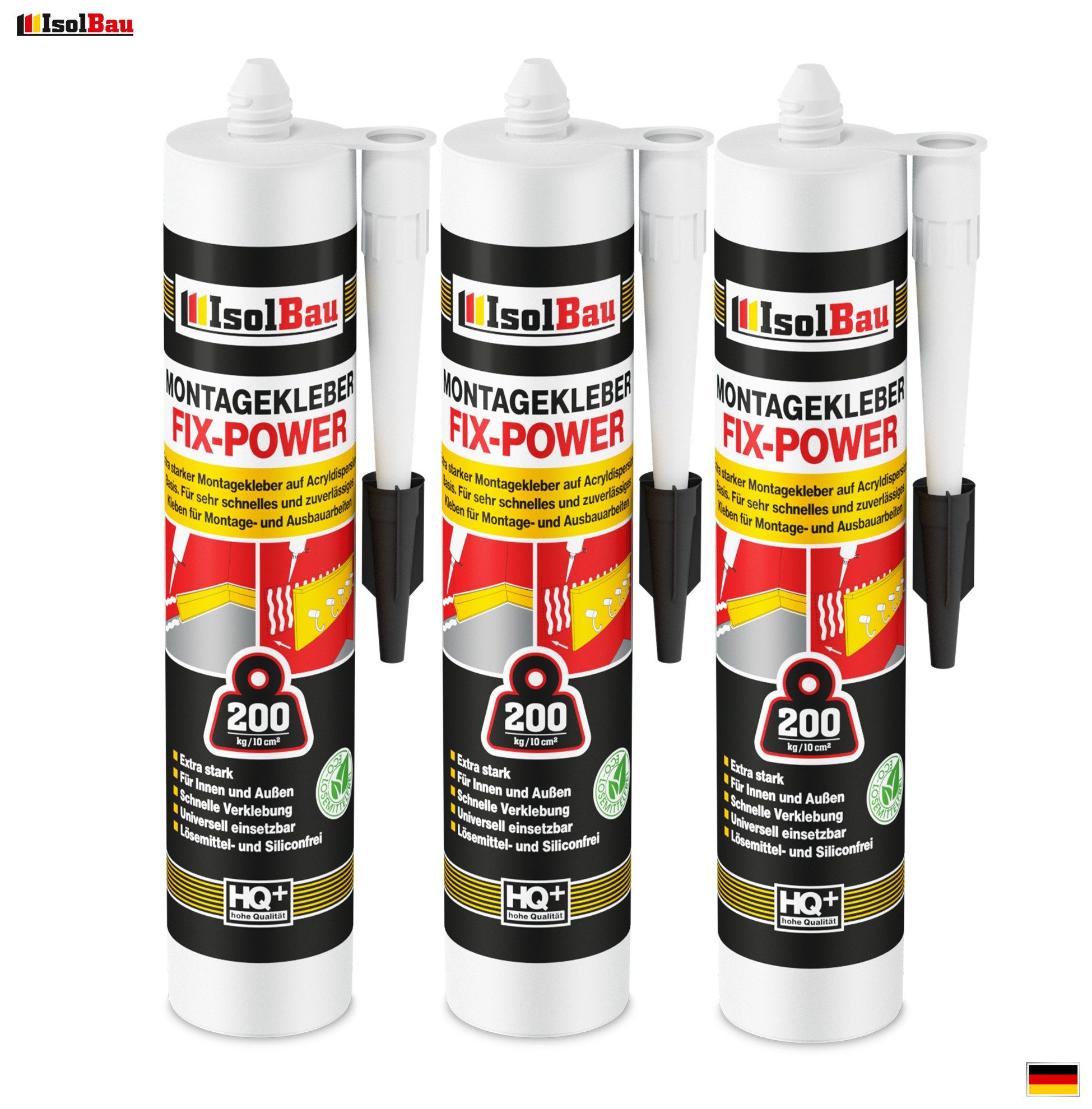 None Montagekleber Montagekleber FIX-POWER Baukleber 3x günstig online kaufen
