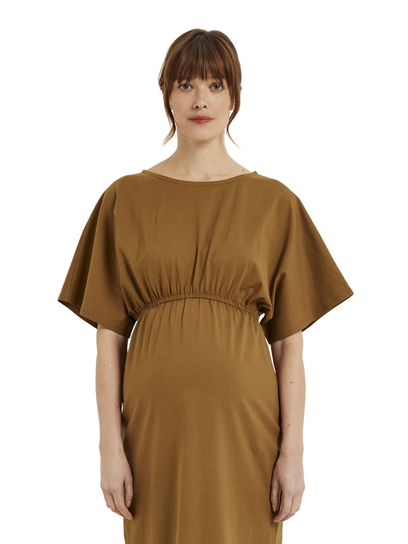 Maxikleid Langes Umstandskleid aus schwerem Jersey