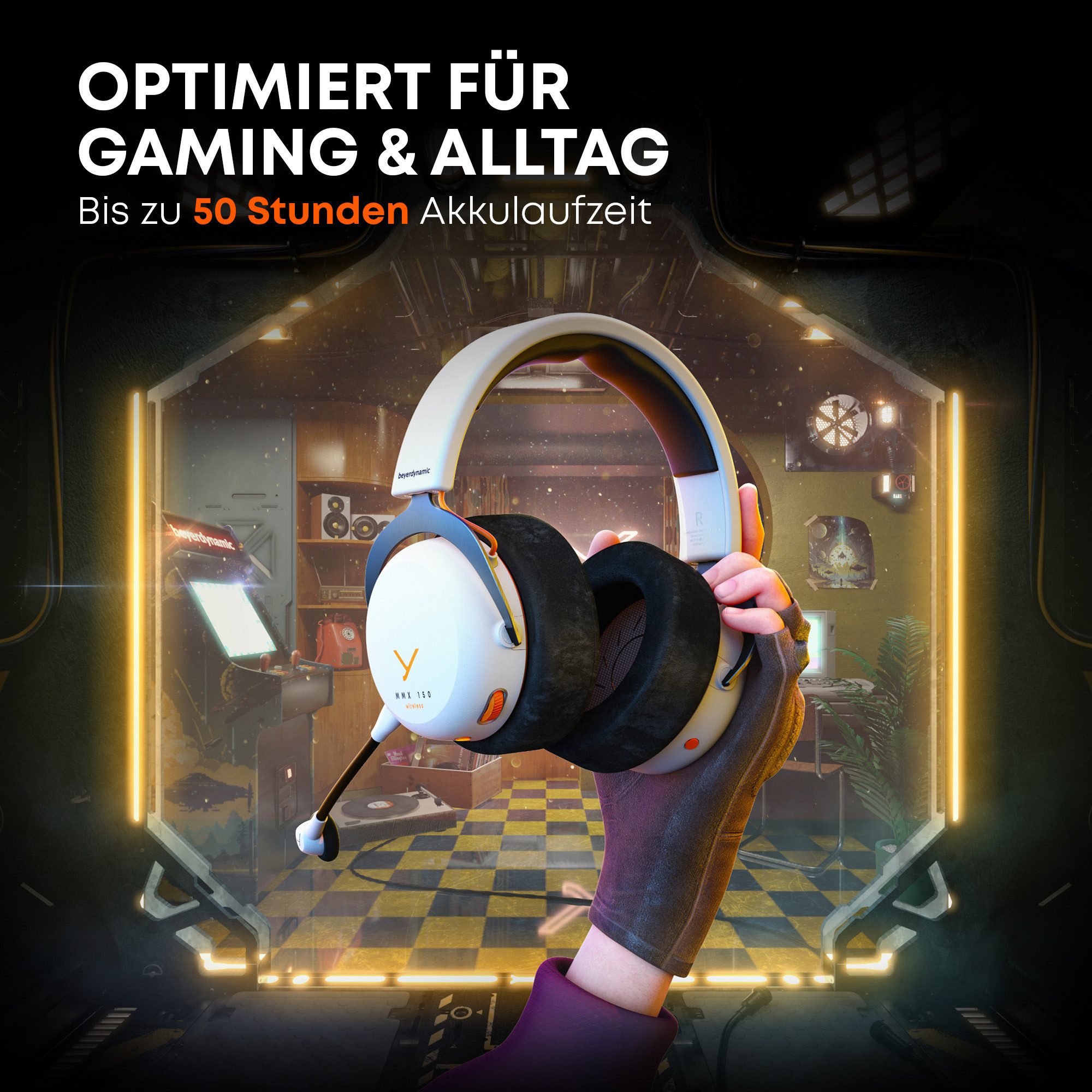 beyerdynamic MMX 150 Wireless Gaming-Headset (Für Gaming & Alltag mit 50 Stunden Akkulaufzeit) – Bild 3 von 5
