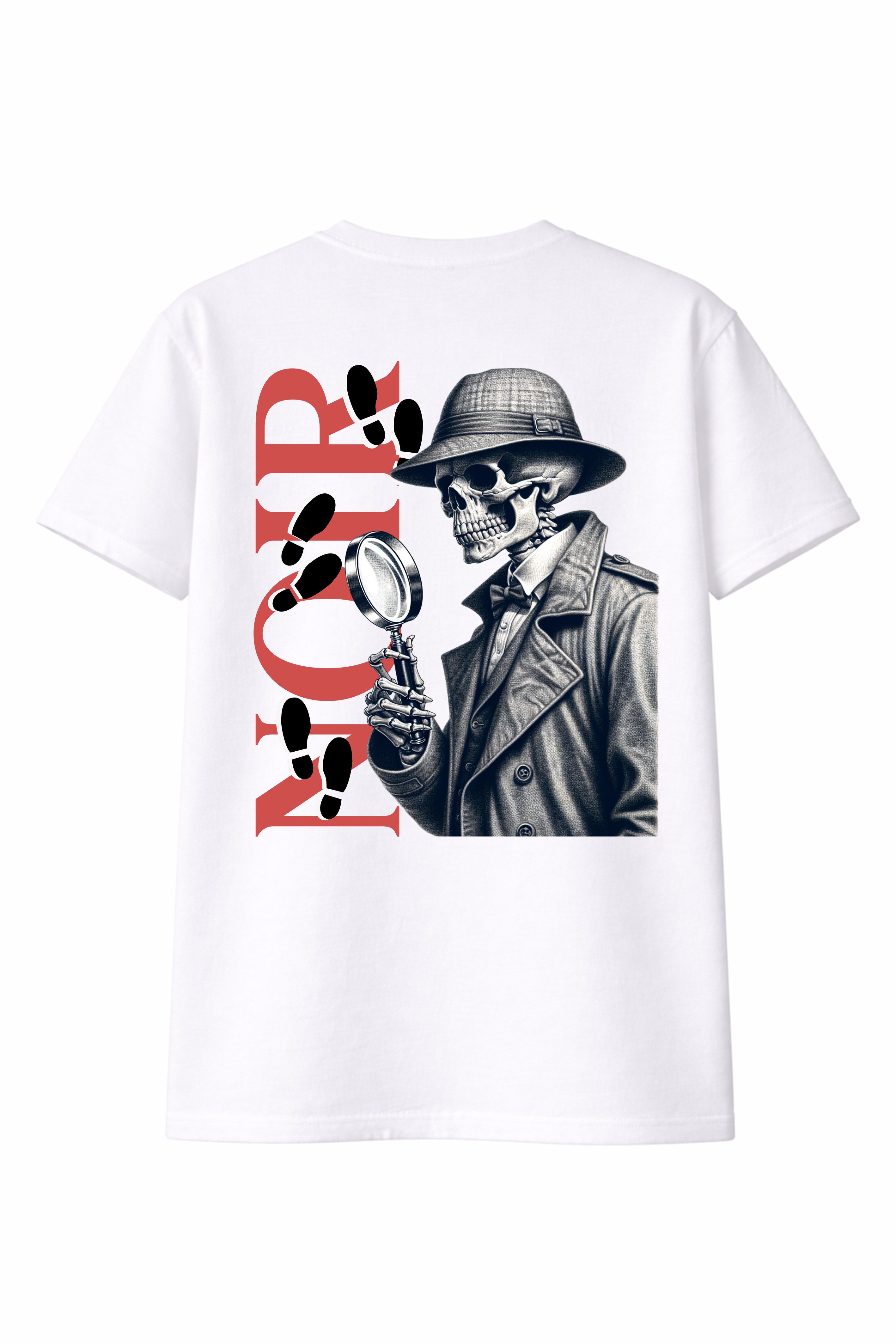 Banco T-Shirt Herren NOIR Shirt Print (Einzelartikel) Hochwertiger, großflächiger Noir-Backprint