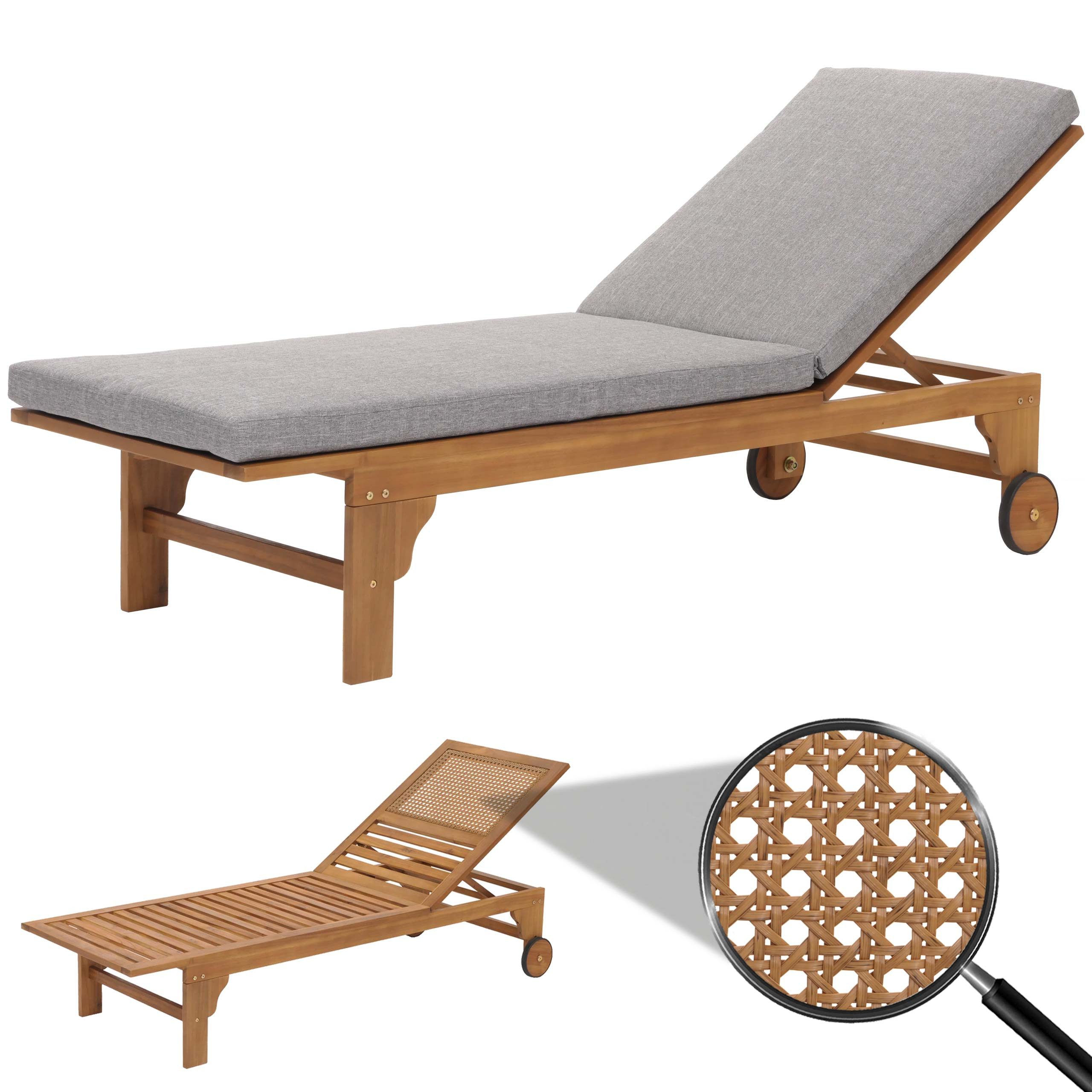 MCW Gartenliege MCW-N48-P, Inklusive Polster
