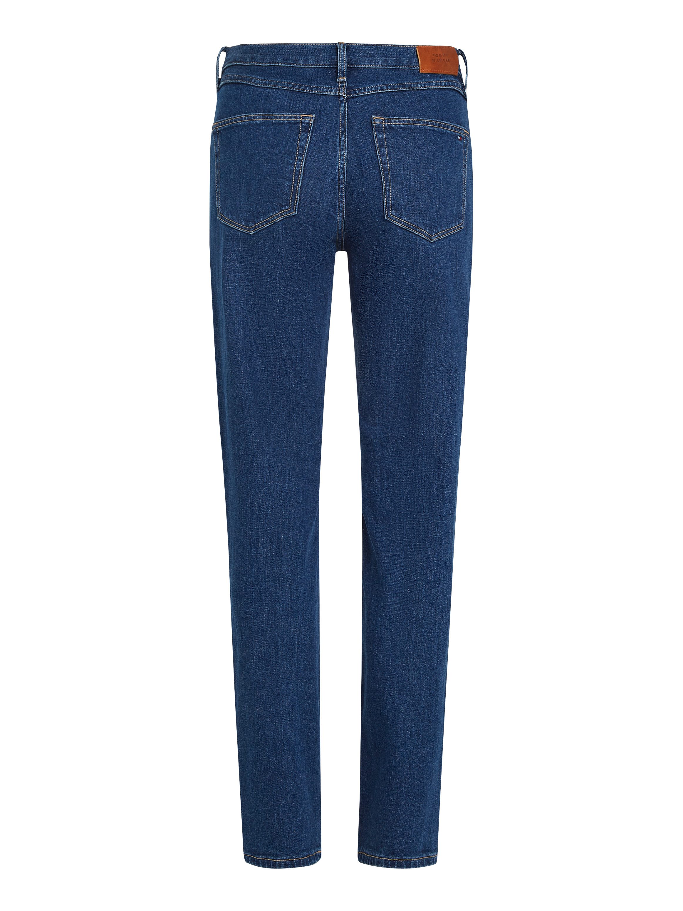 Tommy Hilfiger Straight-Jeans CLASSIC STRAIGHT RW mit Logo-Badge, in Knöchellänge