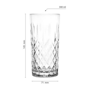 Konzept 11 Gläser-Set Cocktailgläser 300 ml, Wassergläser Set 300 ml