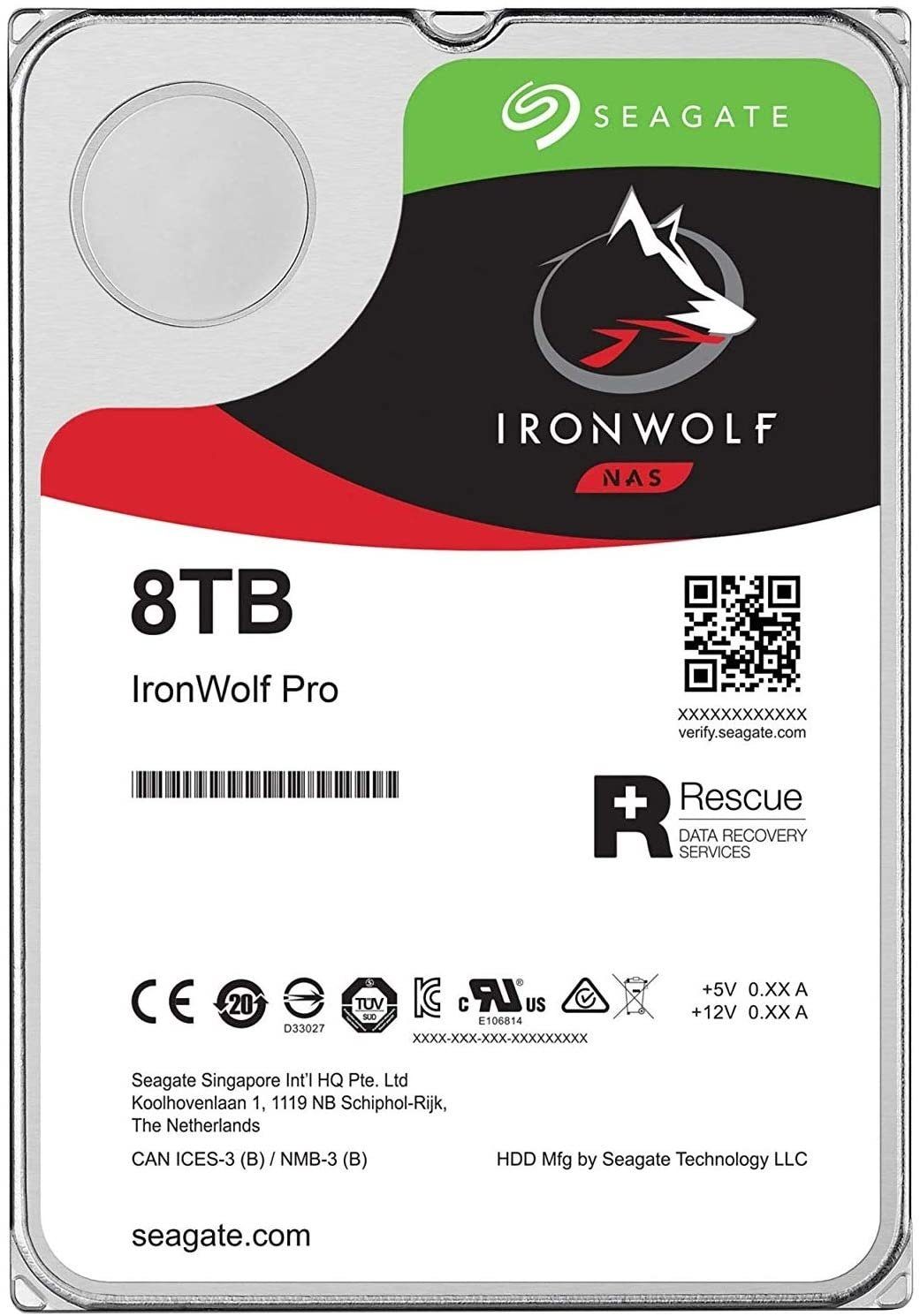 Seagate IronWolf ST8000VN004 8TB HDD-NAS-Festplatte (8TB) 3,5"