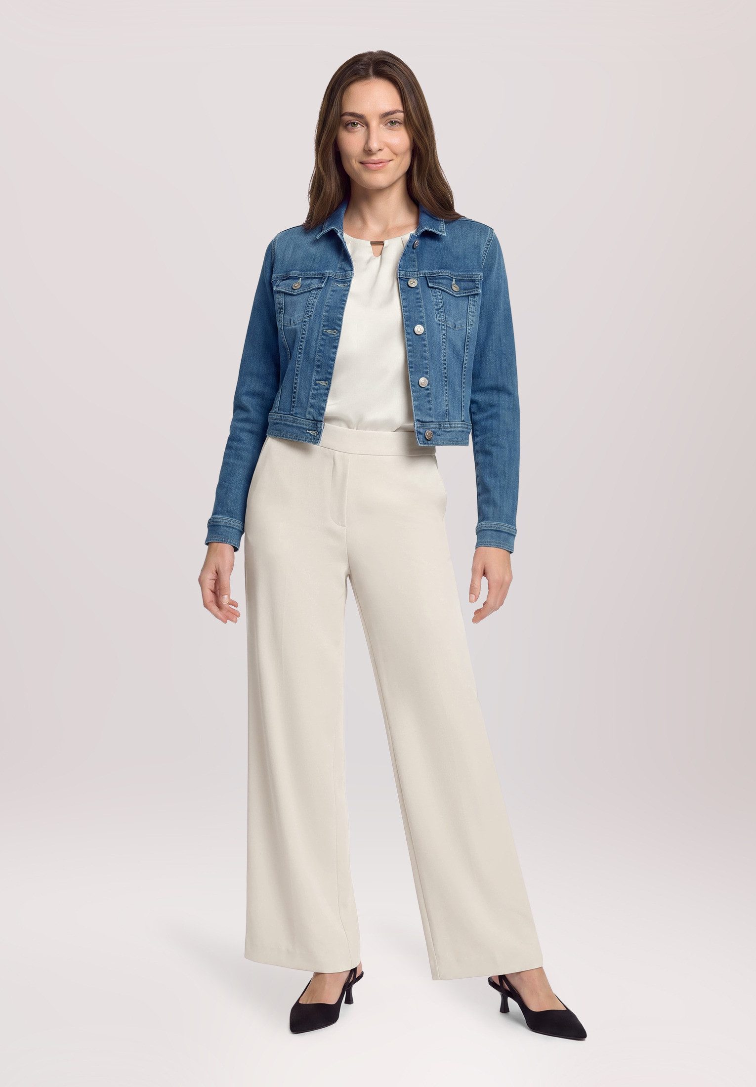 Vera Mont Jeansjacke Damen mit Waschung