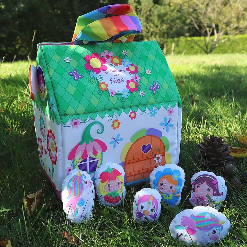 Kidifabrics Kreativset Nähset Spielhaus mit verschiedenen Motiven, Nähanleitung enthalten