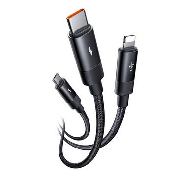 mcdodo 3in1 USB to USB-C / iPhone-Kabel / Micro-USB Kabel CA-5790, 3.5A, 1.2m Smartphone-Kabel, (120 cm)