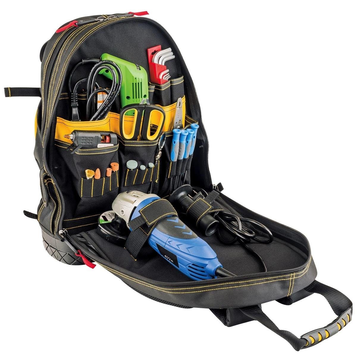 Werkzeug-Rucksack CAT Boden, und (45cm) wasserdichter Werkzeugtasche 18" Professional, langlebig wasserabweisend, CATERPILLA strapazierfähig