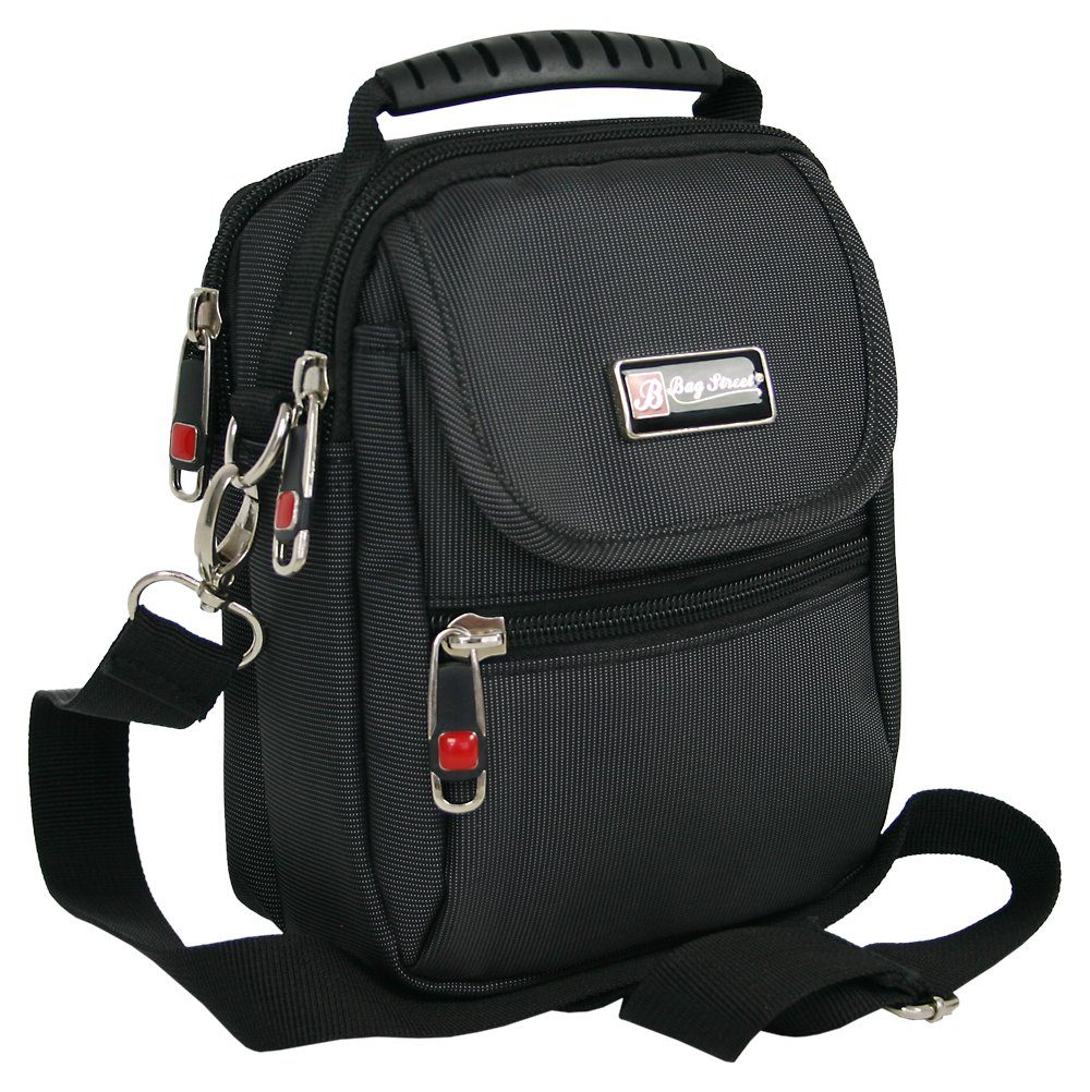BAG STREET INTERNATIONAL Schultertasche Kleine Herren Umhängetasche - crossover oder als Gürteltasche tragbar, Leichtgewicht