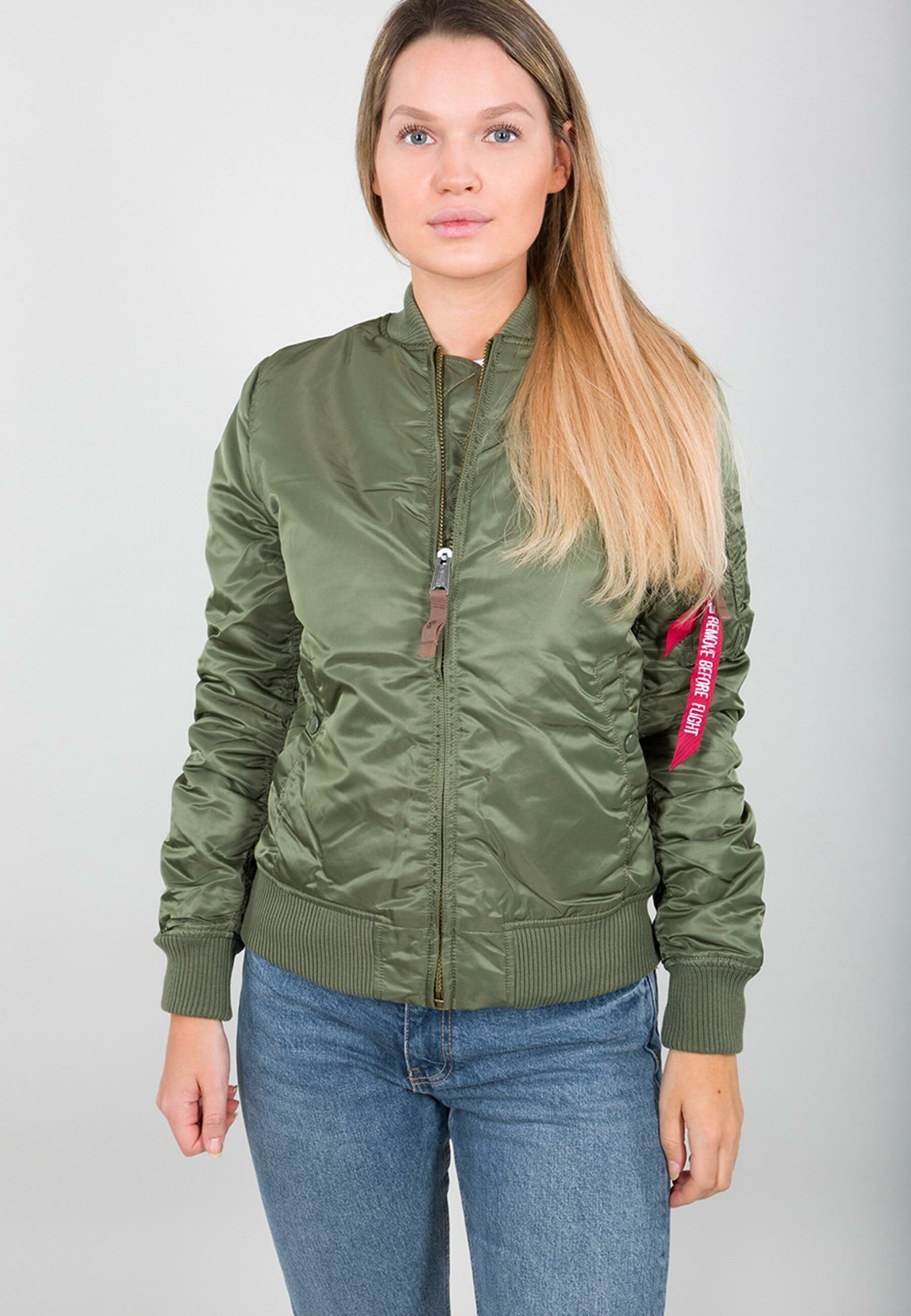 Wmn Alpha Bomberjacke Bomber Women - Jackets & VF Industries MA-1 Alpha sage-green Flight 59 Industries