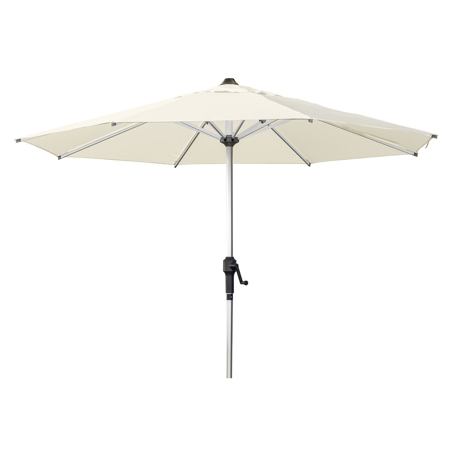 anndora-sonnenschirm Sonnenschirm 2,5m ø Balkonschirm mit Kurbelmechanik, Knickfunktion und Winddach - UV beständiger, wasserabweisender Stoff