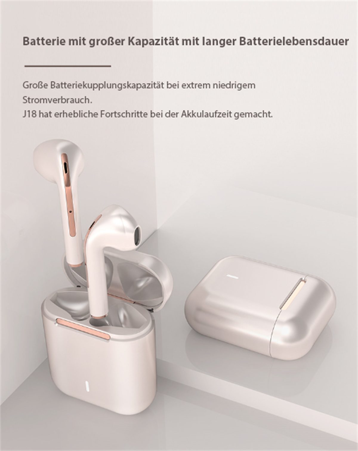 carefully selected Kabellose In-Ear-Kopfhörer, lange Geräuschreduzierung und Schwarz In-Ear-Kopfhörer Akkulaufzeit