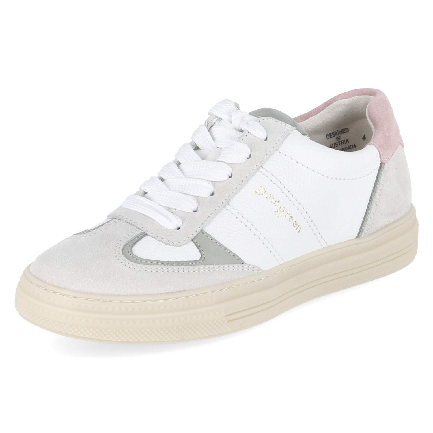 Paul Green Paul Green 5466-049 Damen Leder & Textil weiß Schnürschuh günstig online kaufen