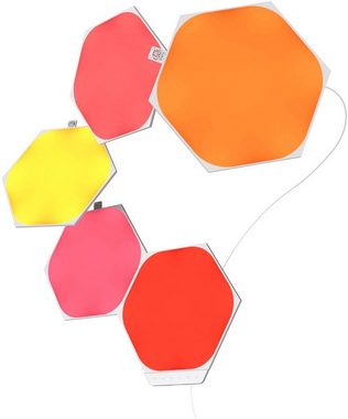 nanoleaf LED Panel Hexagons, Dimmfunktion, LED fest integriert, Farbwechsler