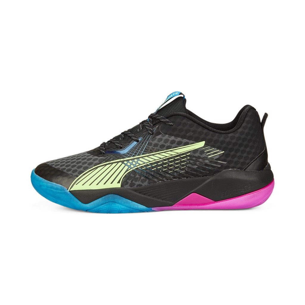 PUMA Hallen-Indoorschuhe Eliminate Power Nitro II schwarz/bunt Herren Badmintonschuh