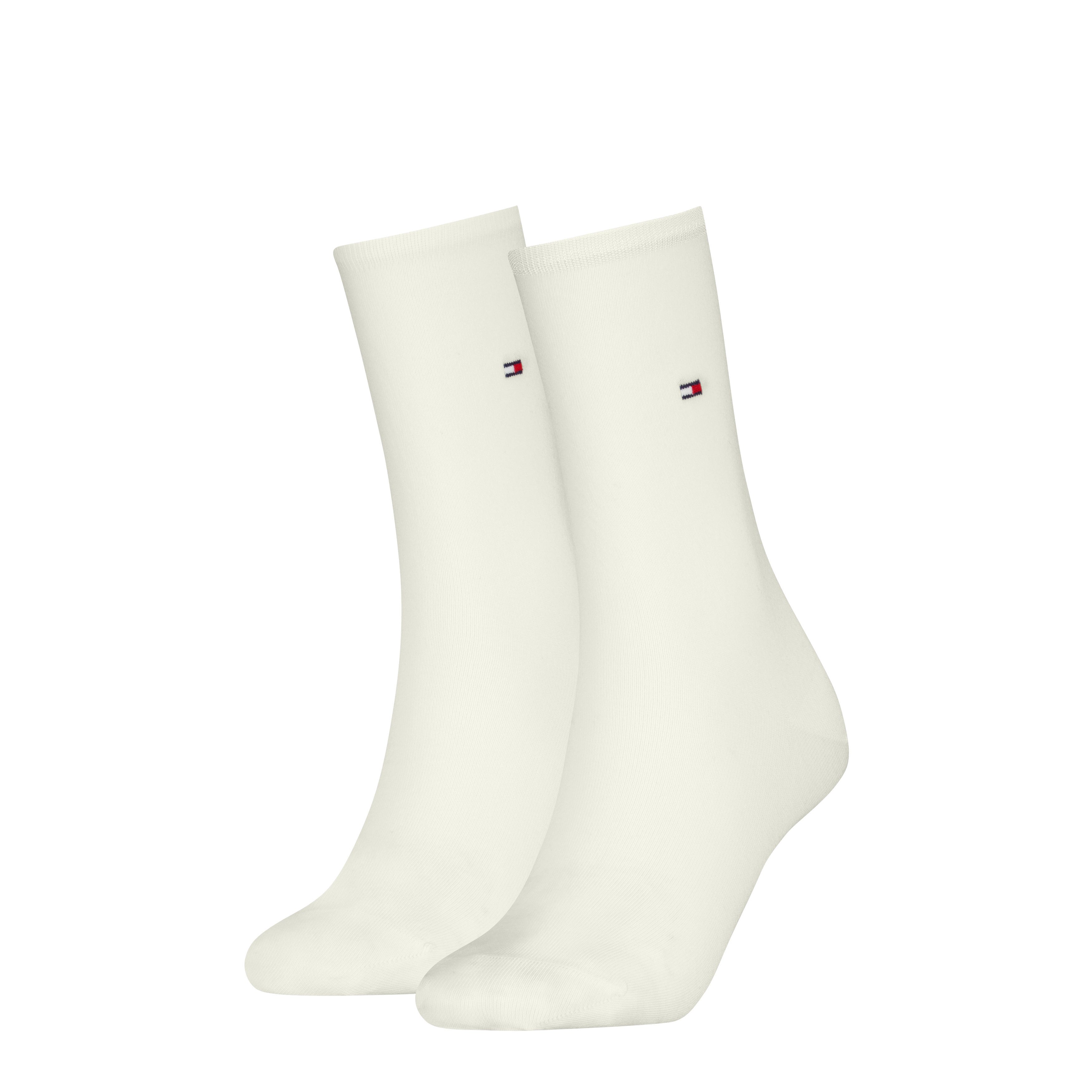 Tommy Hilfiger Socken TH WOMEN SOCK CASUAL 2P (2-Paar, 2 Paar) mit flacher Zehennaht