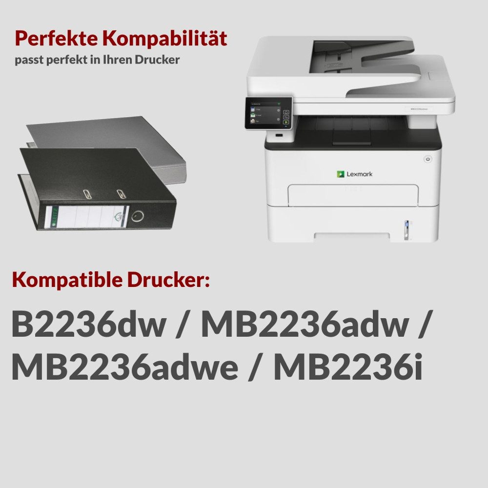 Lexmark Lexmark B222000 Rückgabe Toner (1.200S). Nachfülltinte (für Lexmark, x, Zuverlässig über die gesamte Lebensdauer)