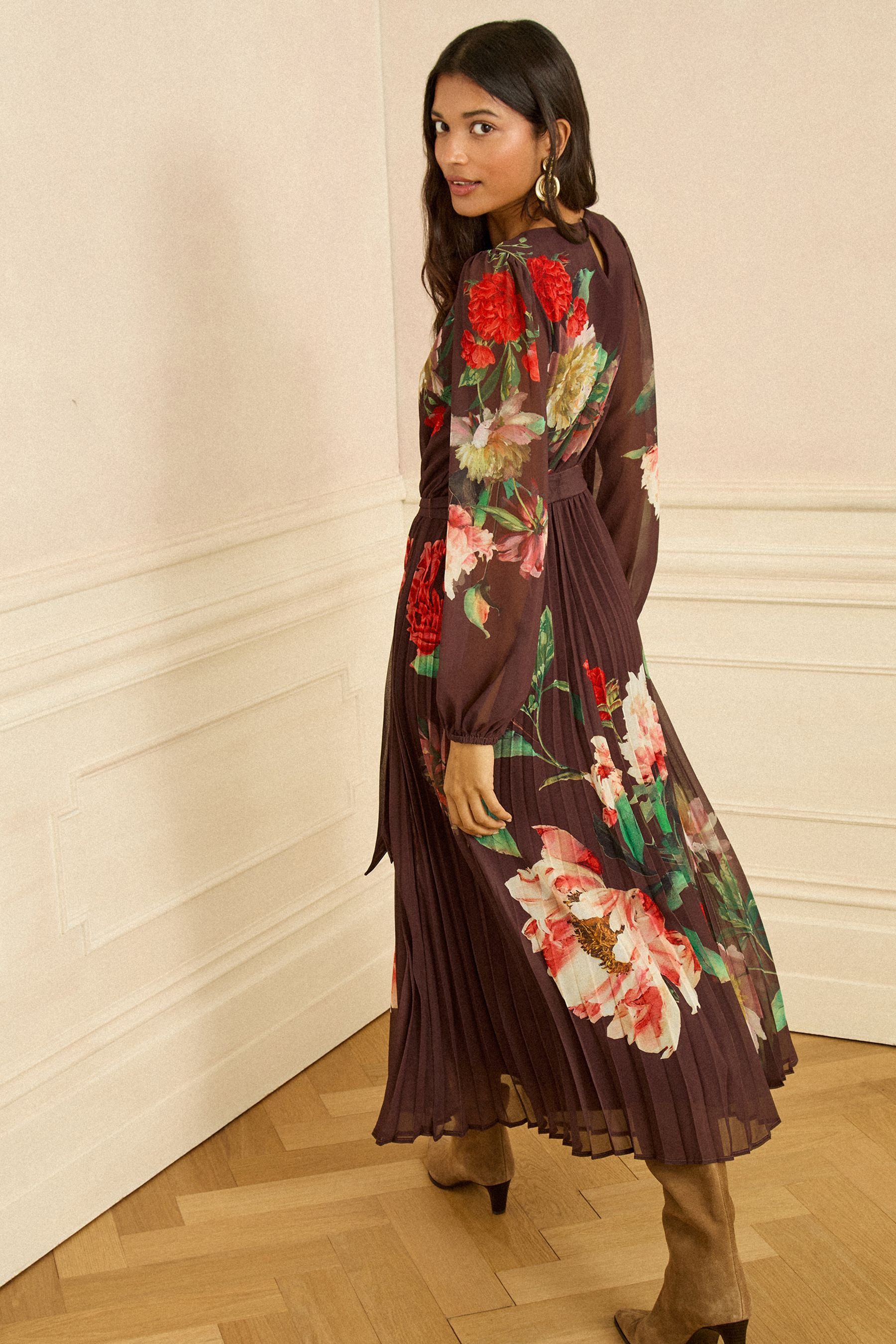 Love & Roses Midikleid Love & Roses Bedrucktes Midikleid, Regular (1-tlg) günstig online kaufen