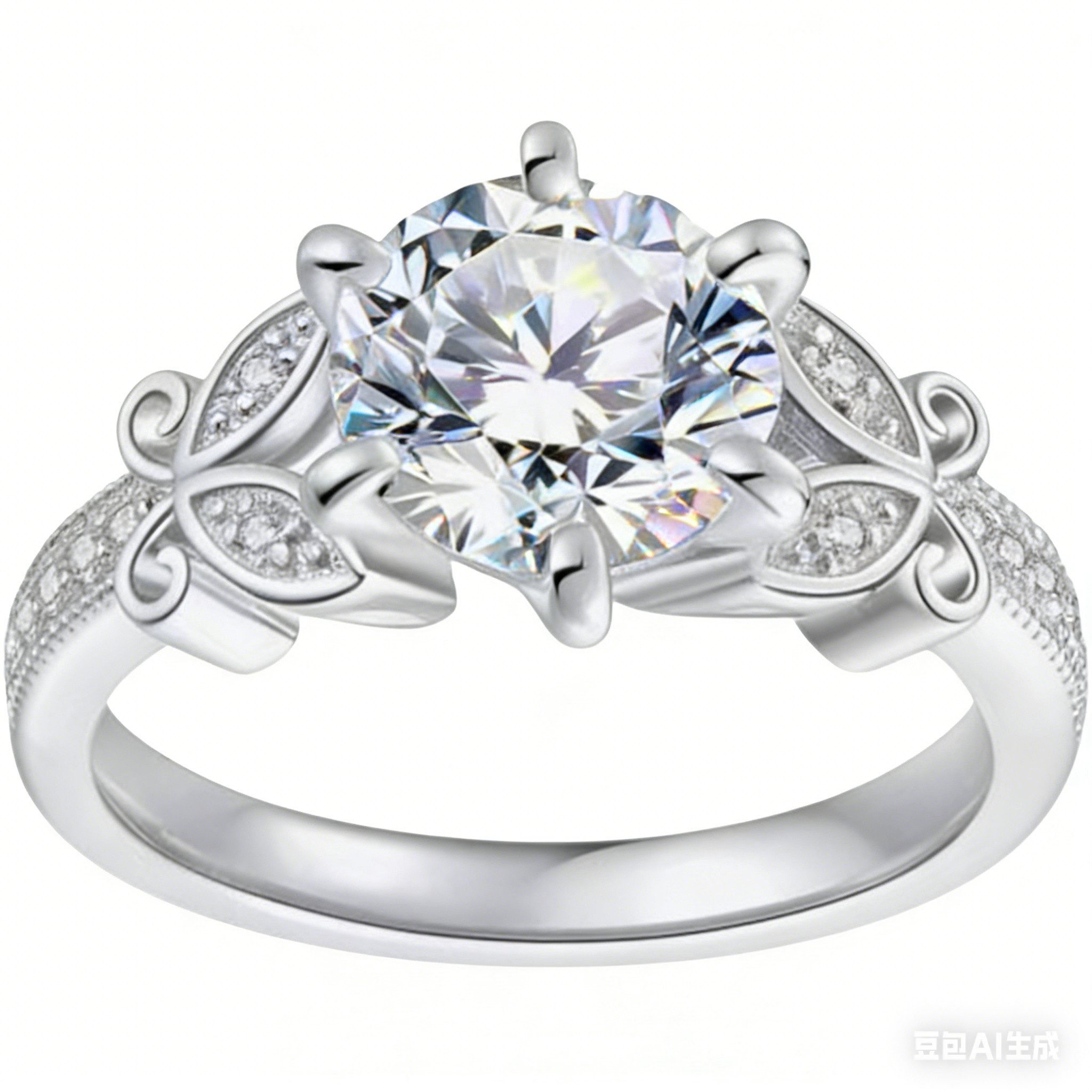 Diamantring ring gold damen 585 echtgold, 1ct D Vs1 labordiamant,eheringe