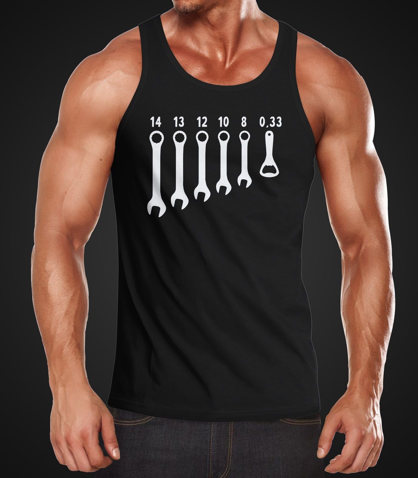 MoonWorks Tanktop Herren Tanktop Bieröffner Flaschenöffner günstig online kaufen