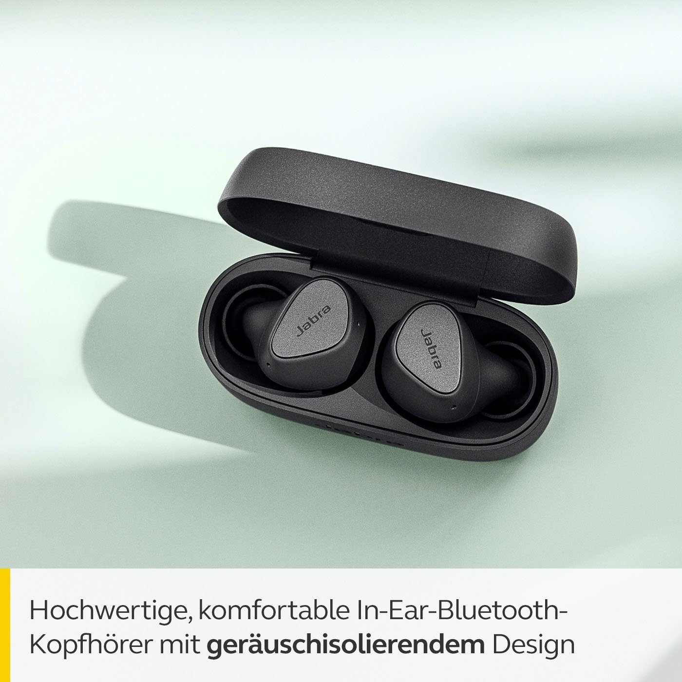 Google Jabra 3 Elite (Geräuschisolierung, Siri, Assistant, dunkelgrau In-Ear-Kopfhörer Alexa, Bluetooth)