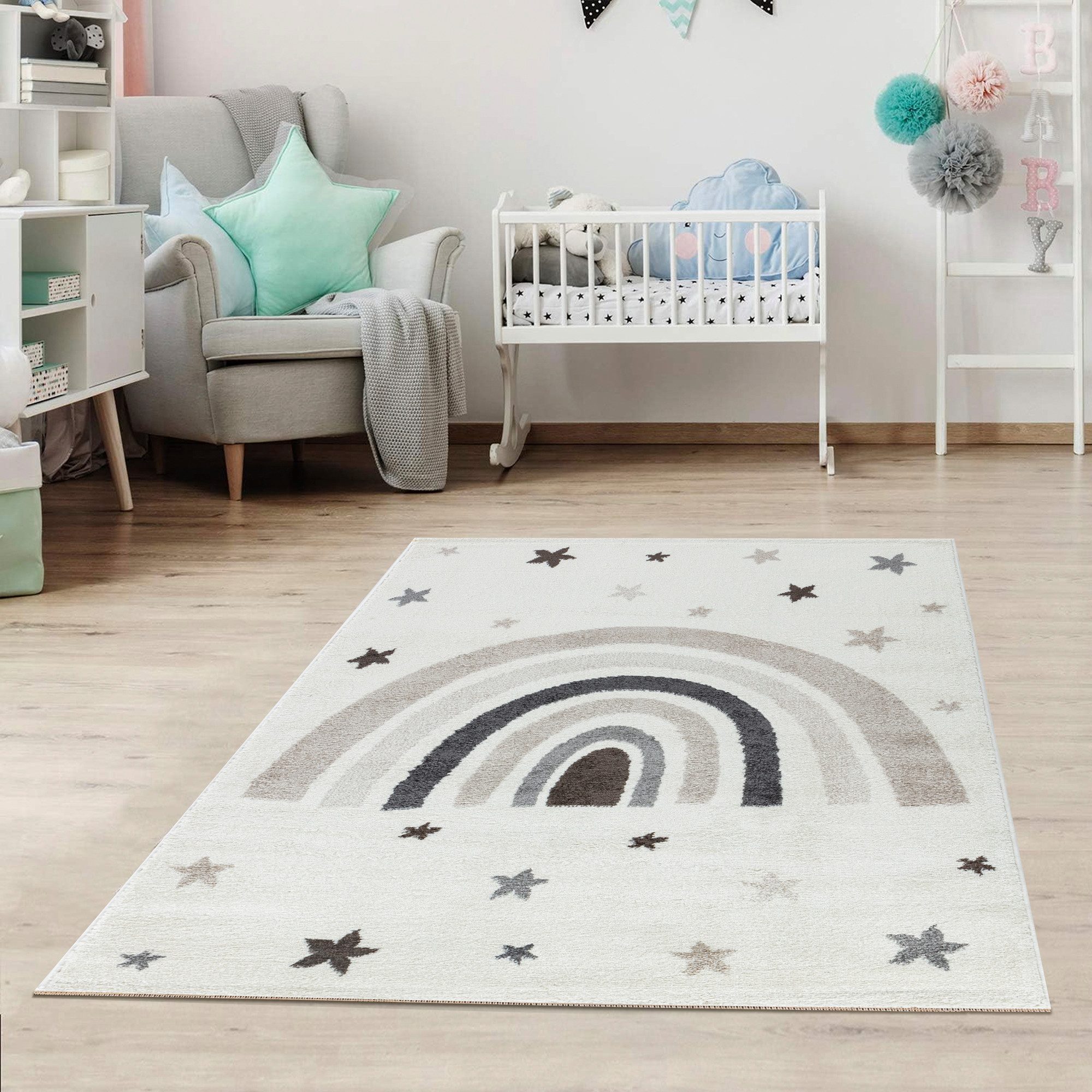 Jimri Kinderteppich DOT´S Teppiche für Kinderzimmer, Kinderzimmerteppich, T günstig online kaufen