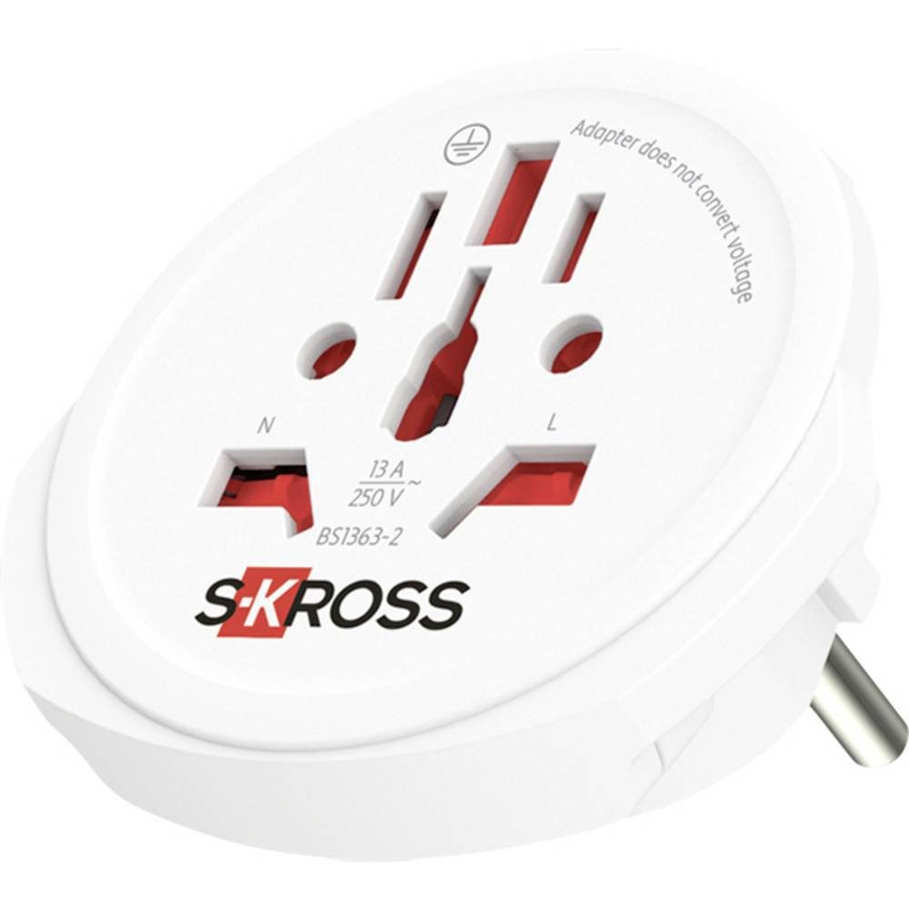 SKROSS 1.500211C-X2 Reiseadapter Schuko-Standard Reiseadapter