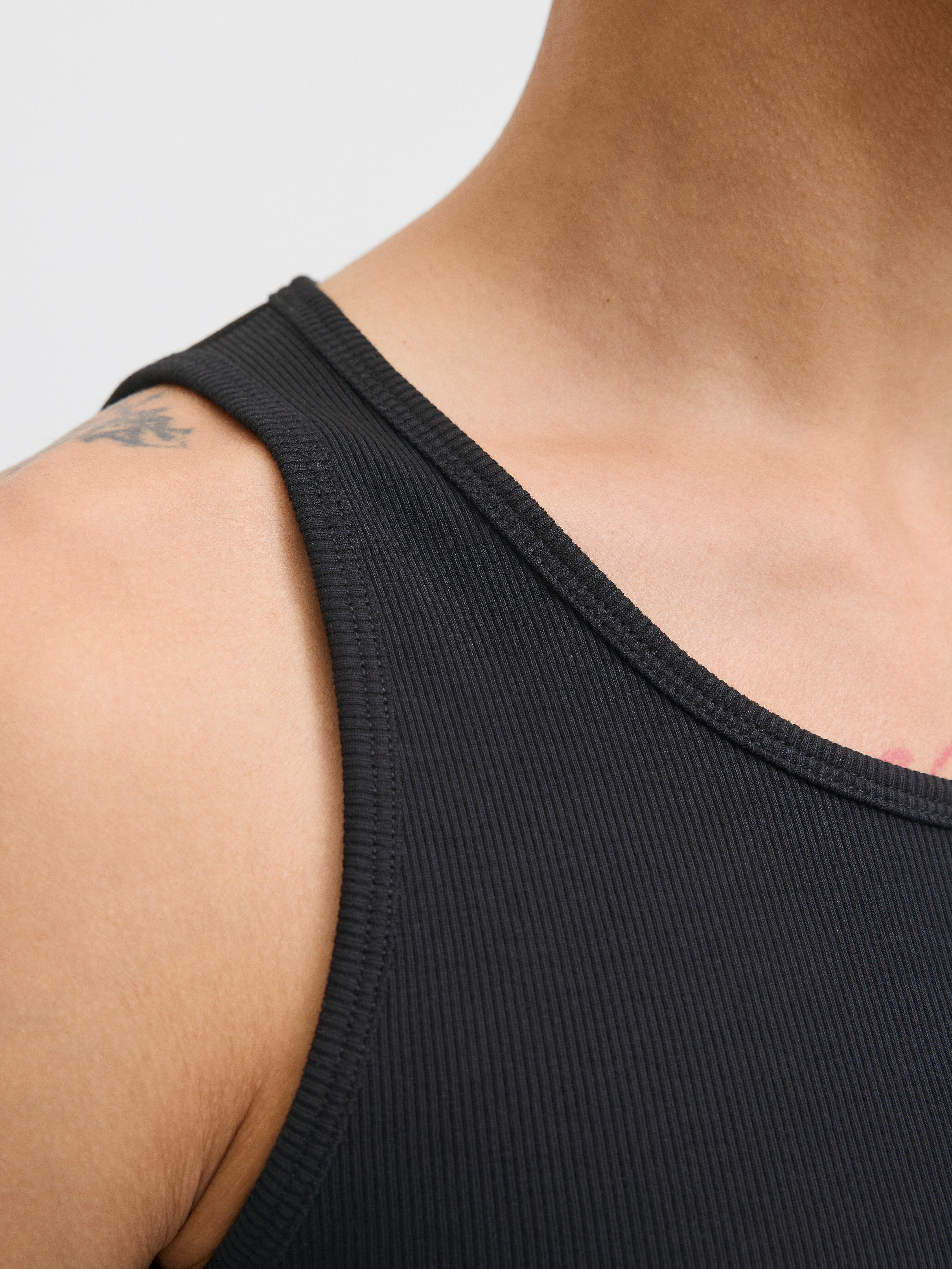 Jack & Jones T-Shirt JORNORREBRO RIB TANK TOP ohne Ärmel