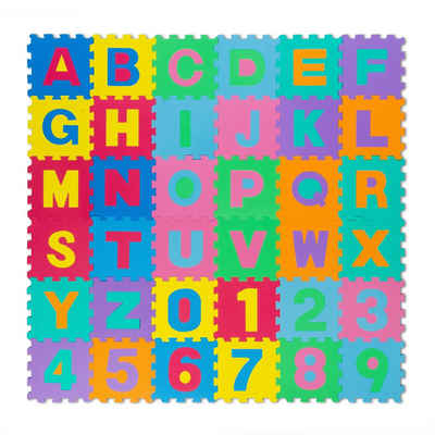all Kids United Bodenmatte XXL Kinder-Spielteppich (86-St), Buchstaben Spielmatte