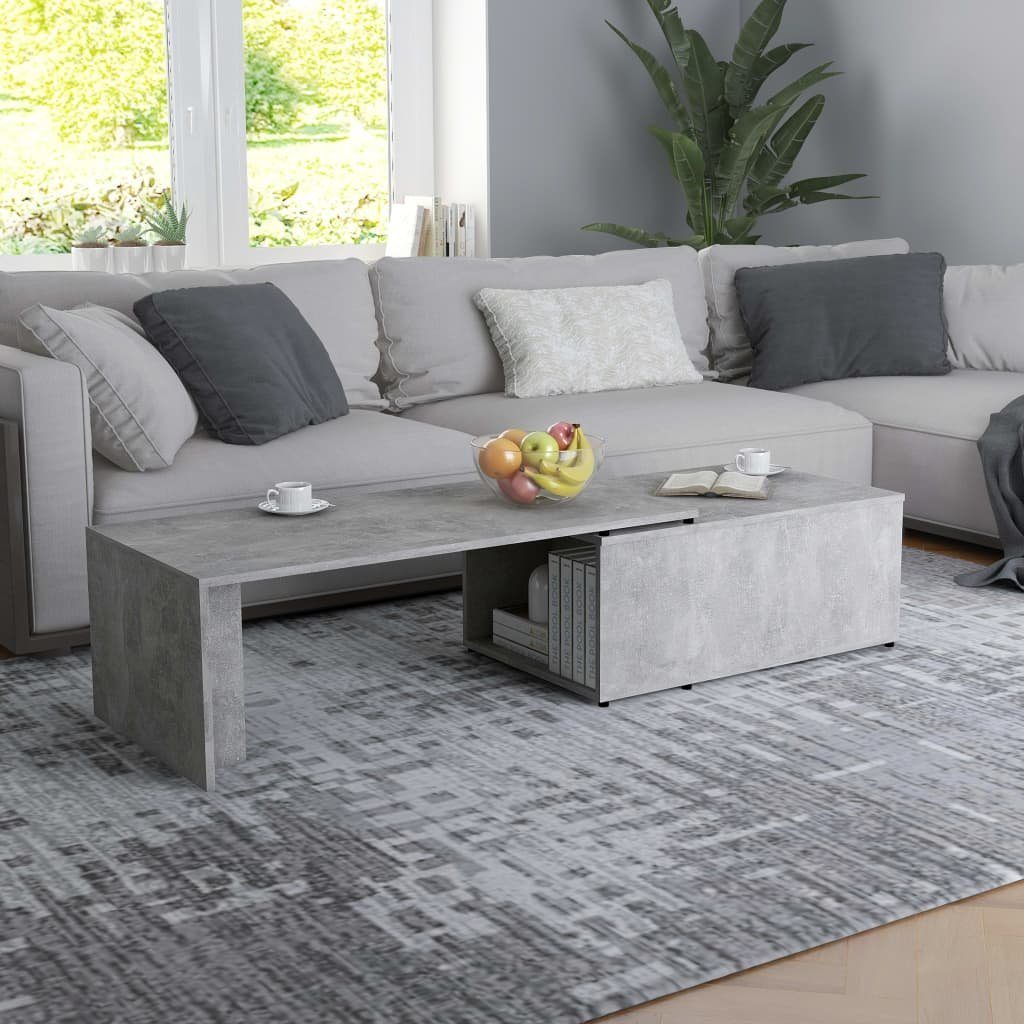 furnicato Couchtisch Betongrau 150x50x35 cm Holzwerkstoff günstig online kaufen