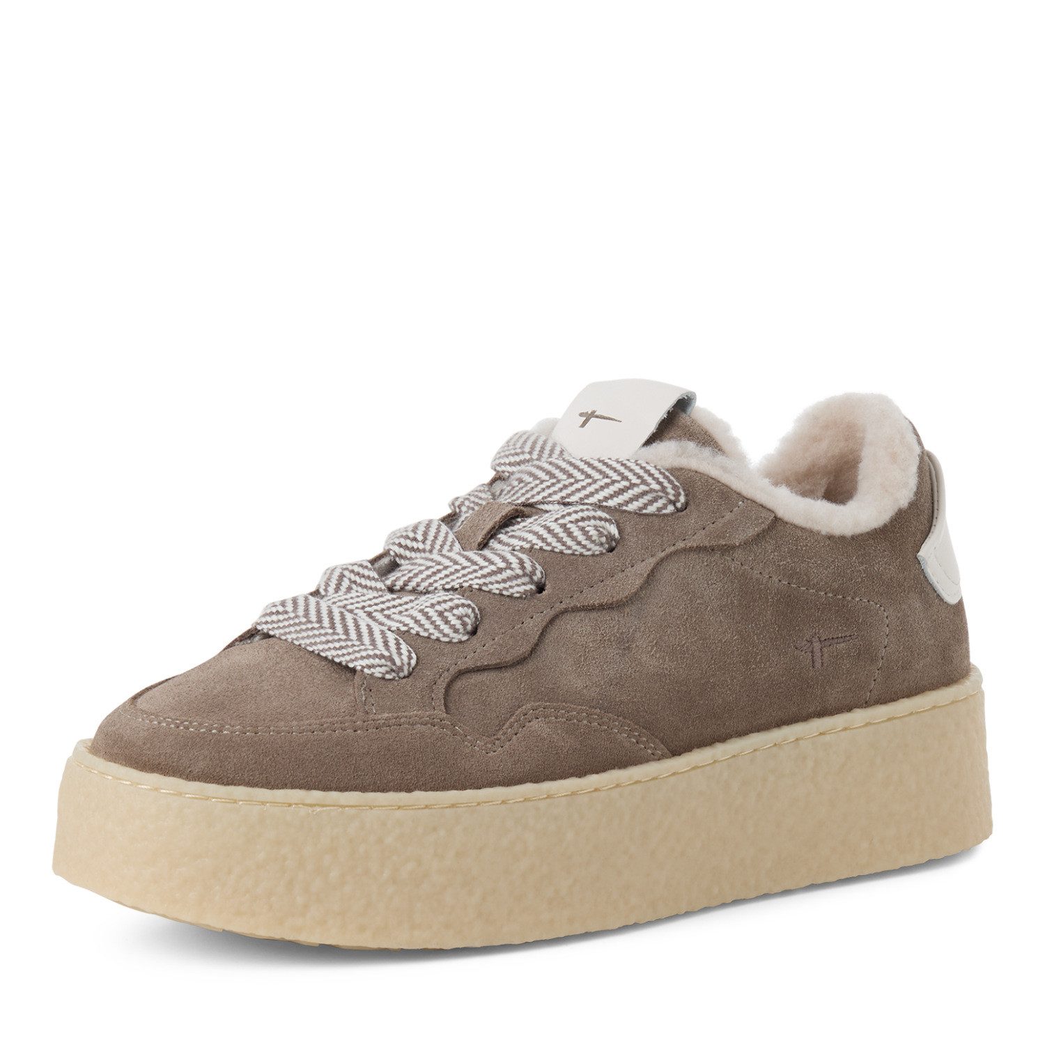 Tamaris Plateausneaker Freizeitschuh, Halbschuh, Schnürschuh mit Ziernähten