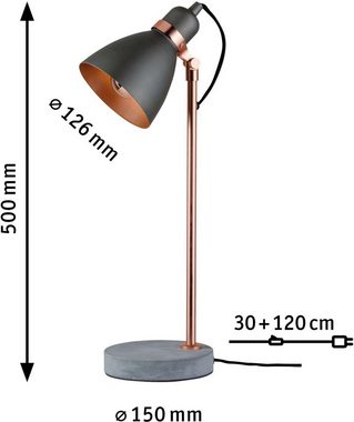 Paulmann LED Tischleuchte Orm, ohne Leuchtmittel, E27