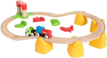 BRIO® Spielzeug-Eisenbahn BRIO® WORLD, Mein erstes BRIO® Bahn Set mit Batterielok, (Set), FSC®- schützt Wald - weltweit