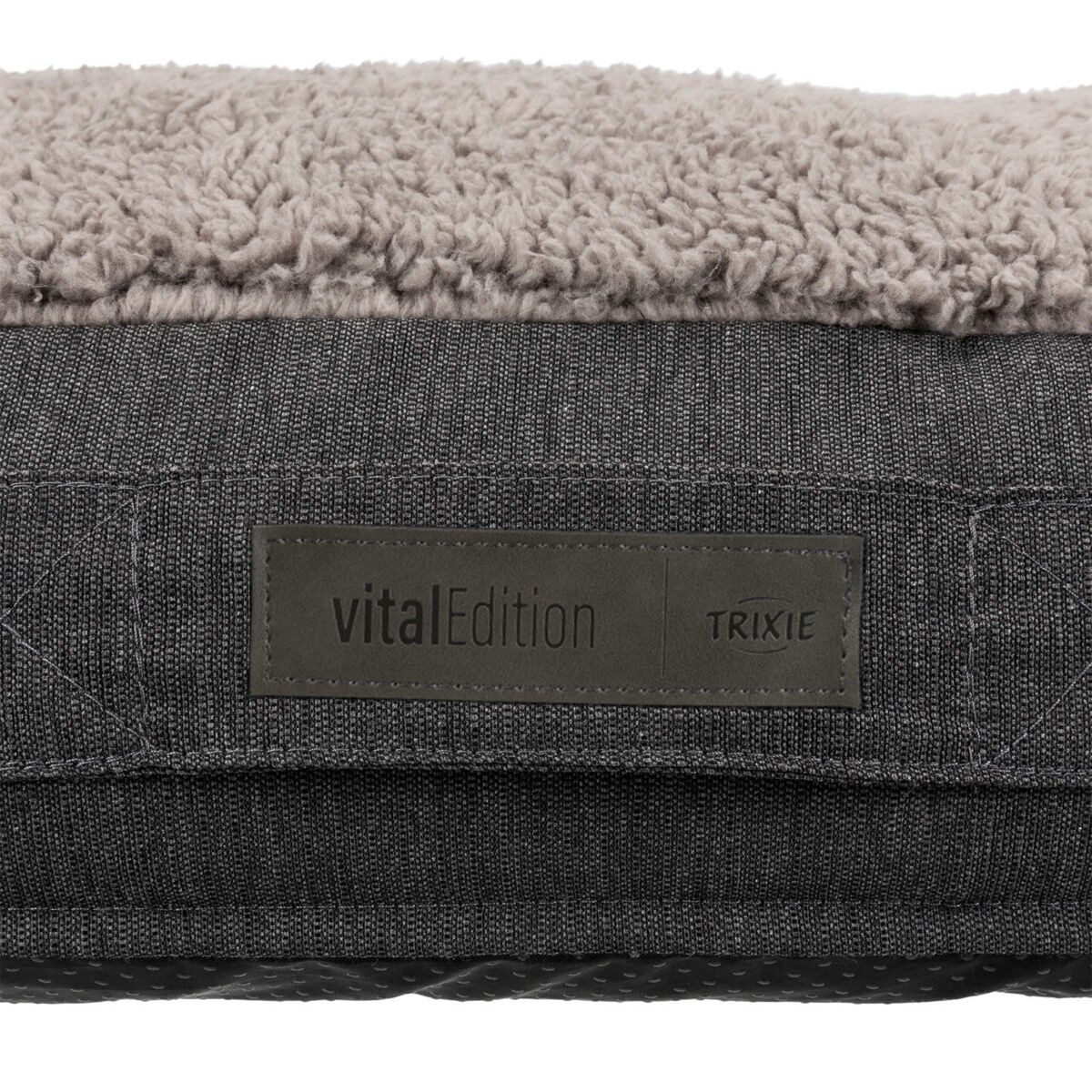 TRIXIE Tierkissen Vital Kissen Bendson - dunkelgrau/hellgrau - 80 × 55 cm