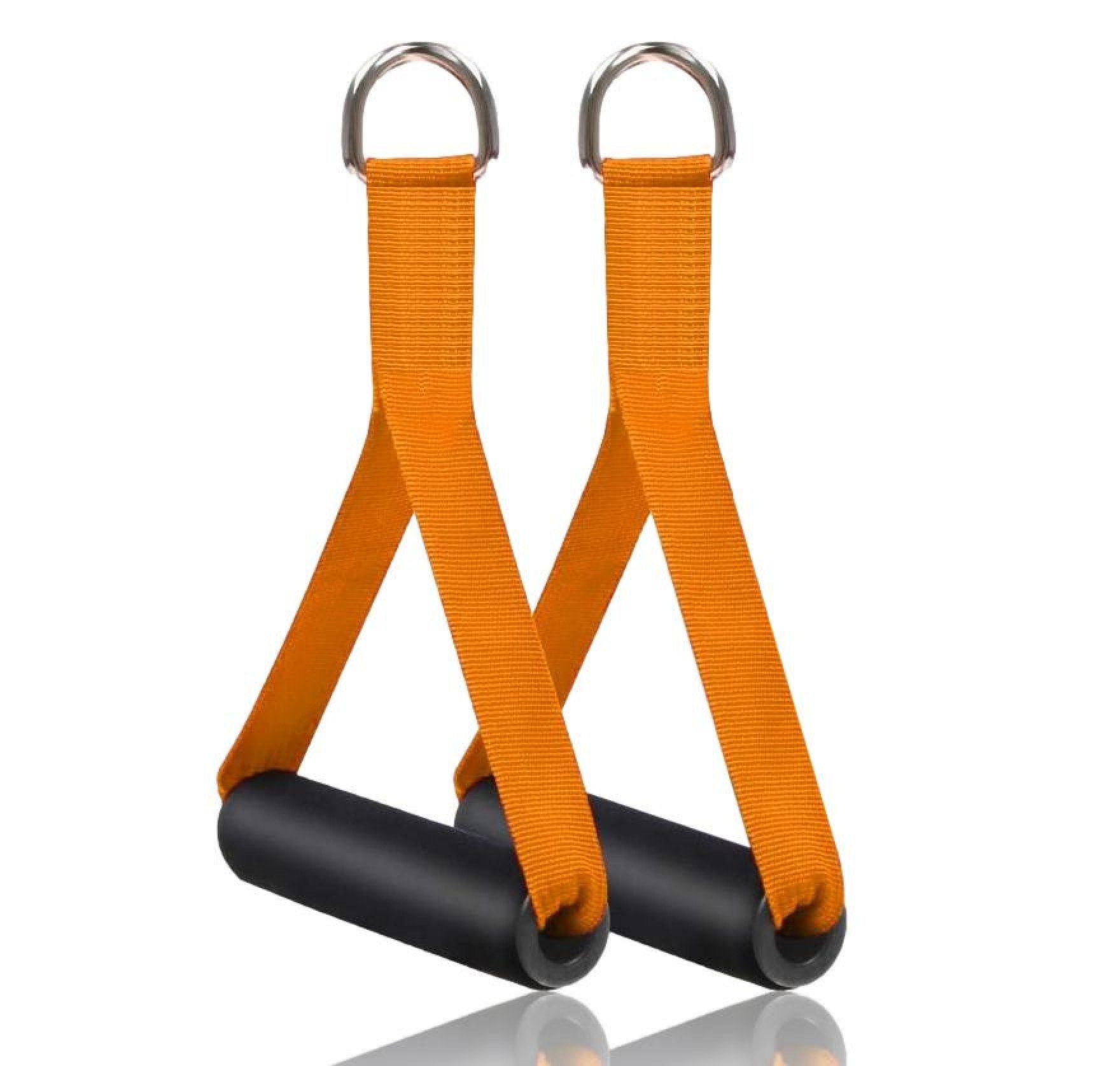 BAYLI Kurzhantel 4er Set Trainingsgriffe Widerstandsbänder, [orange] für Einhandgriff