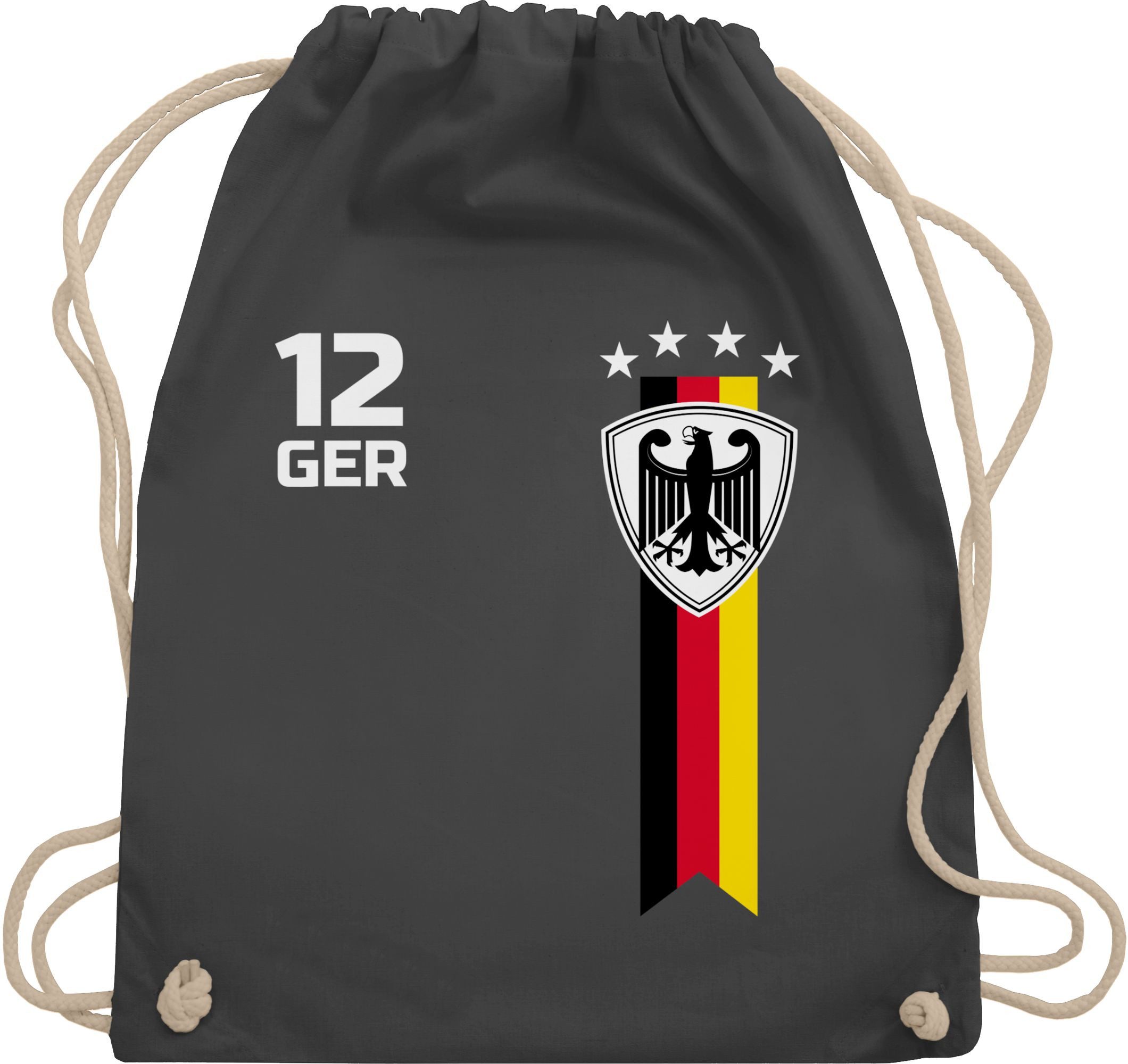 Shirtracer Turnbeutel WM Fan Deutschland, 2026 Fussball WM Fanartikel