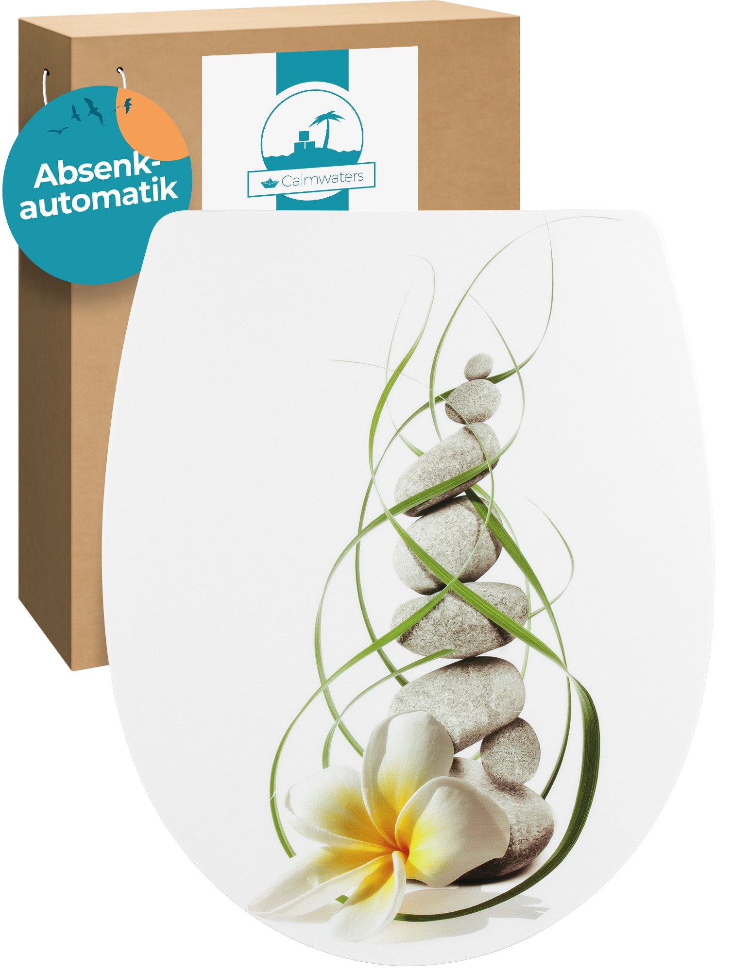 Calmwaters WC-Sitz Motiv Wellness, Motiv Plumeria, günstig online kaufen