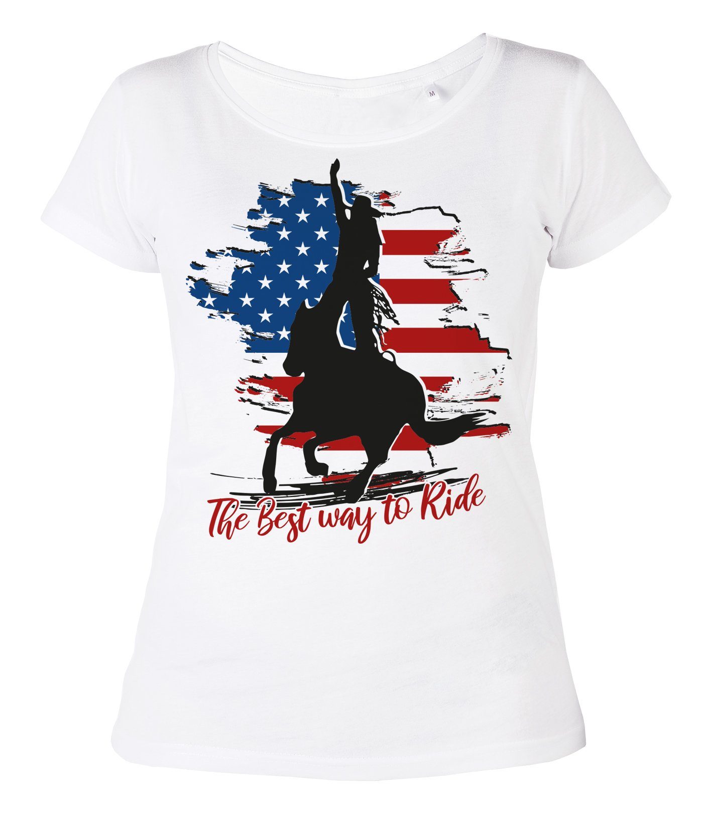 Tini - Shirts T-Shirt Trickriding Trickreiter Motiv Shirt Damen Trickriding Motiv Damen Shirt : The Best way to Ride