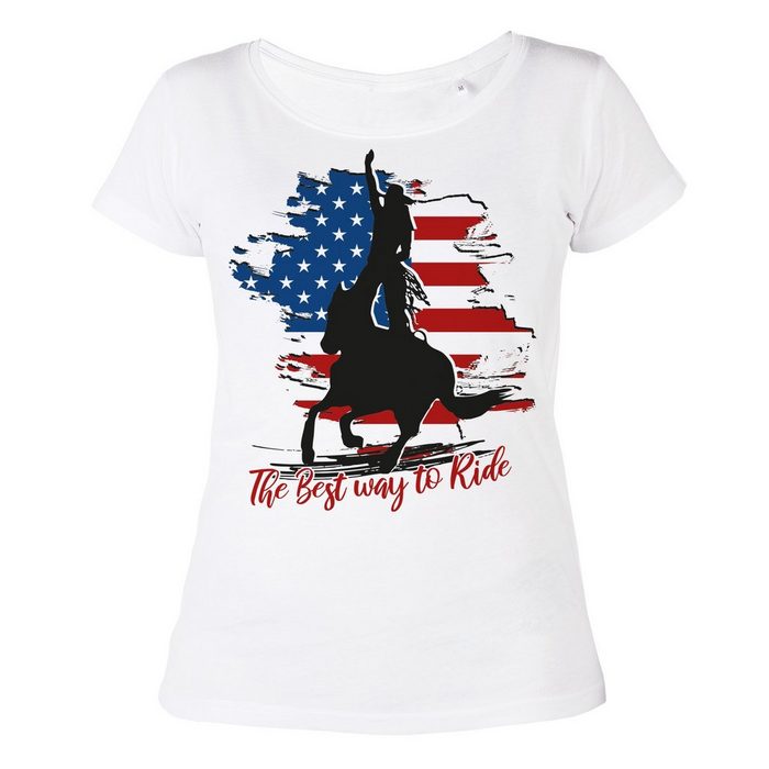 Tini - Shirts T-Shirt Trickriding Trickreiter Motiv Shirt Damen Trickriding Motiv Damen Shirt : The Best way to Ride