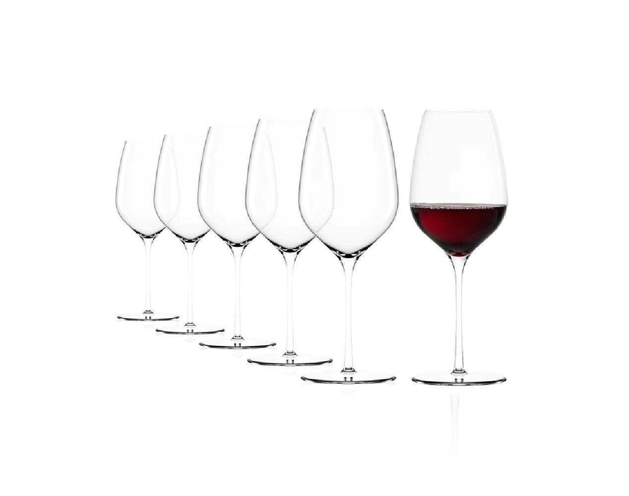 Stölzle Weinglas Stölzle Lausitz Fino Rotweinkelch 6er Set, Glas