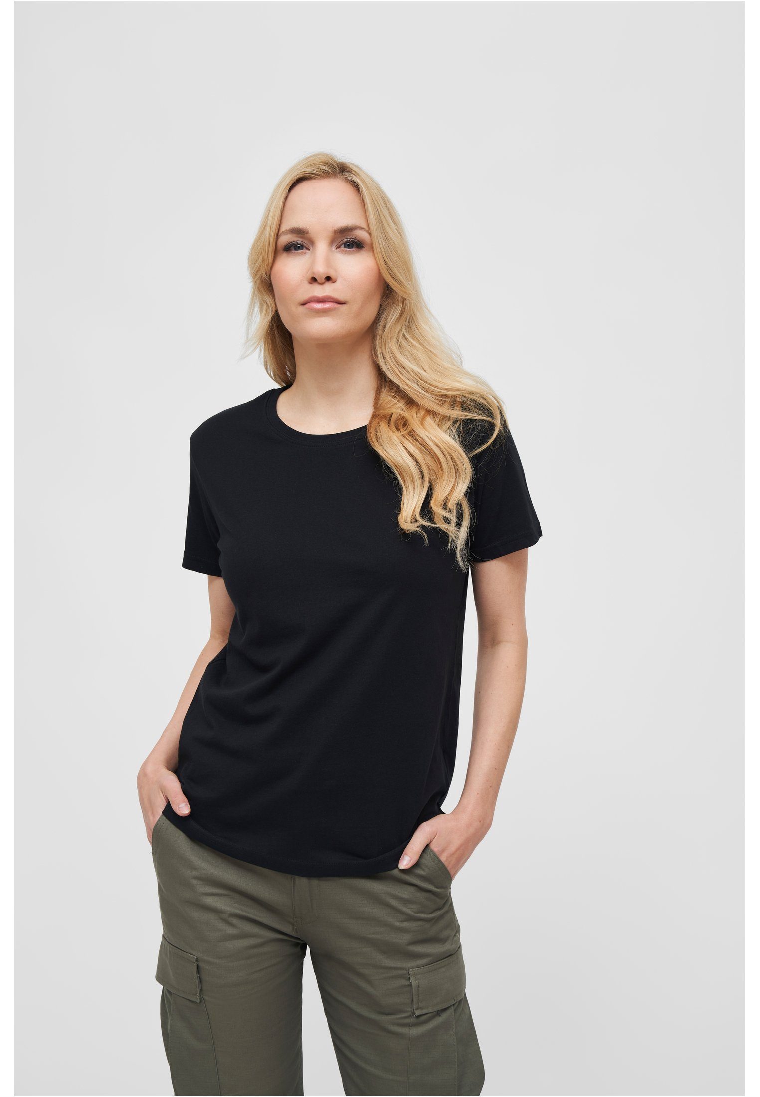T-Shirt (1-tlg) Ladies black Kurzarmshirt Brandit Damen