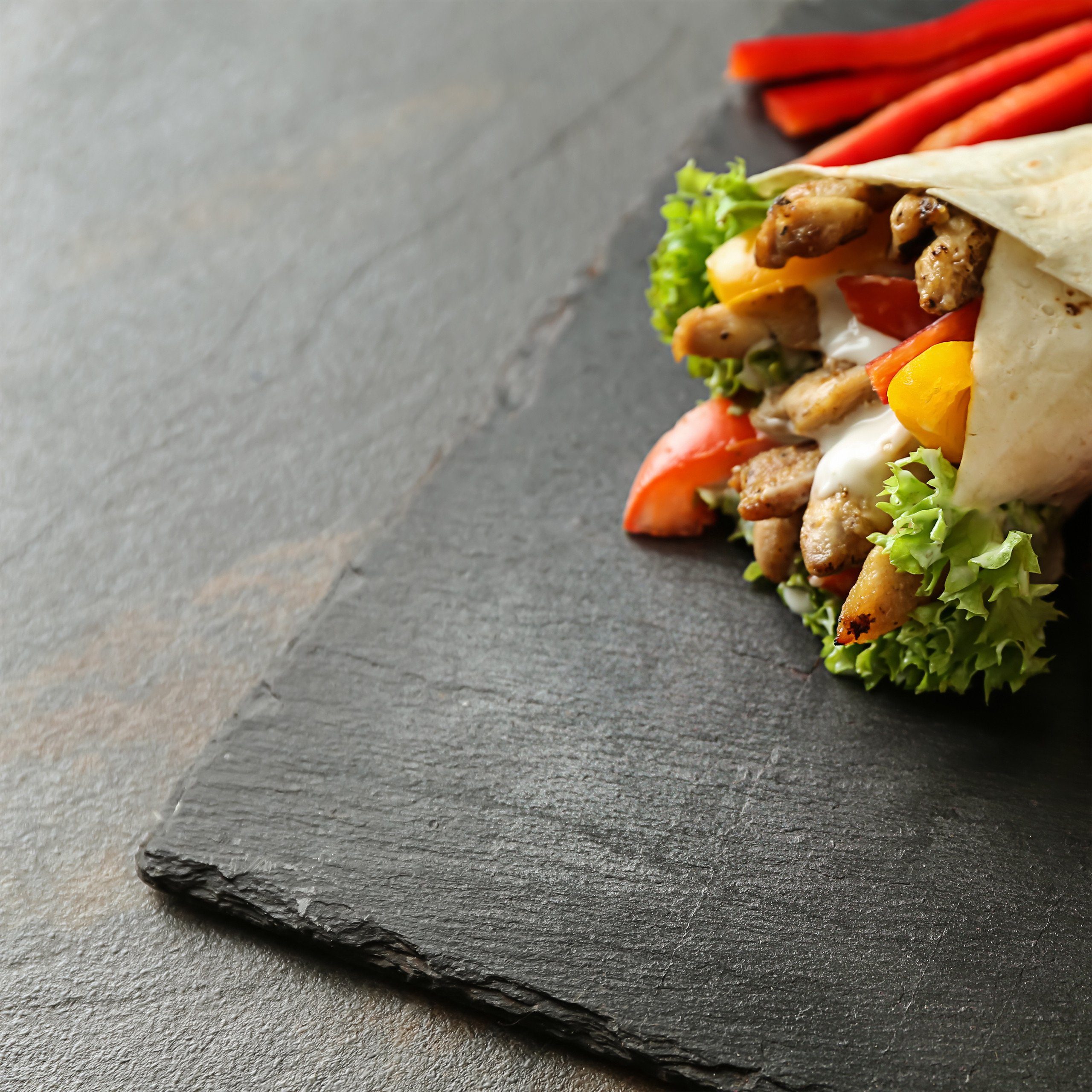 relaxdays Servierplatte Schieferplatte 30x10 cm 6er Set, Schiefer