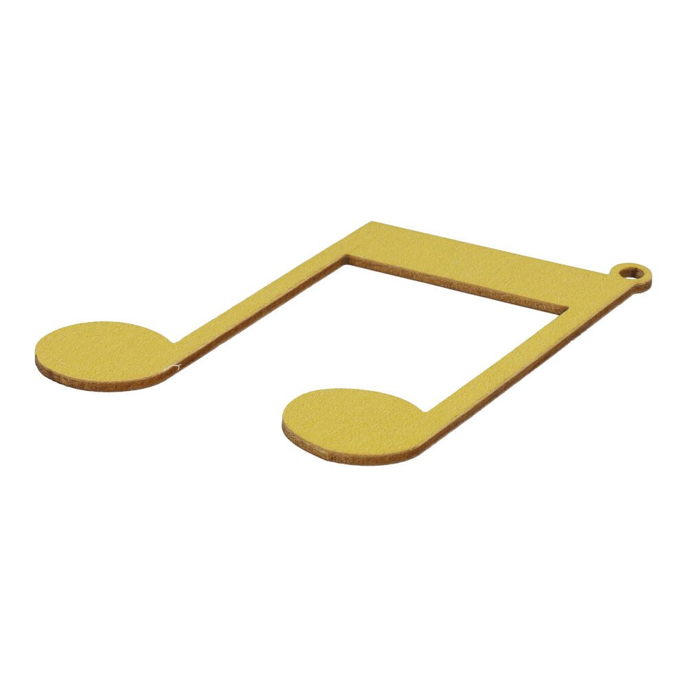 mugesh Weihnachtsbaumkugel Pappelholz Anhänger Notenmix (6er-Set), für Musiker