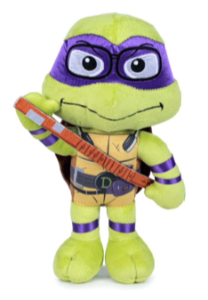 Plüschfigur Teenage Mutant Ninja Turtles Donatello Kuscheltier - 22 cm Plüschtier