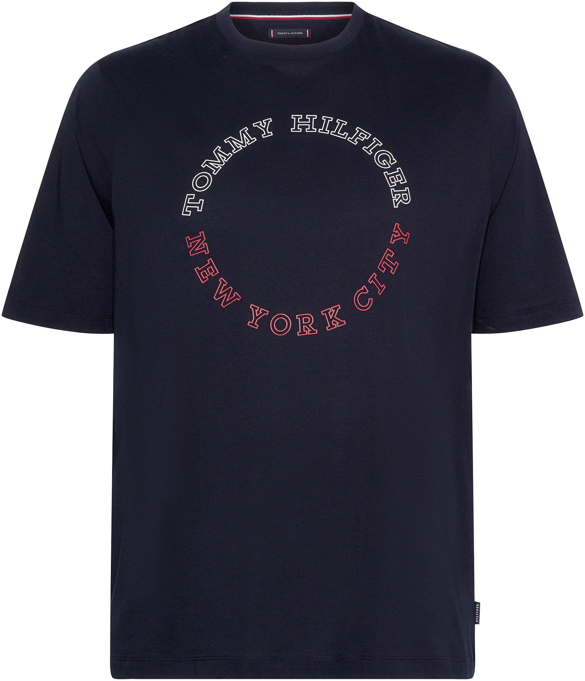 Tall TEE-B BT-MONOTYPE Sky T-Shirt Hilfiger Tommy ROUNDLE & Big Desert