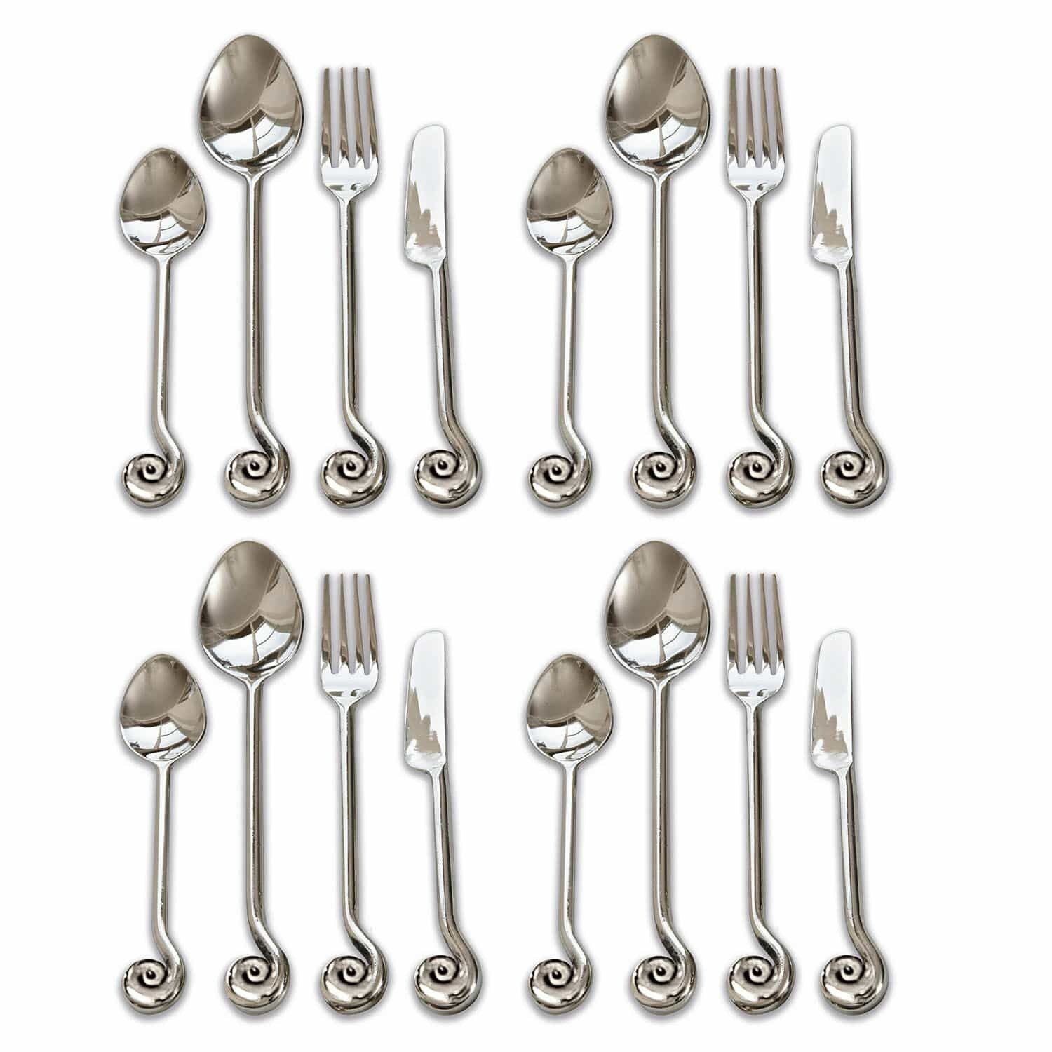 Mirabeau Besteck-Set Besteck Hadley silber, Messing