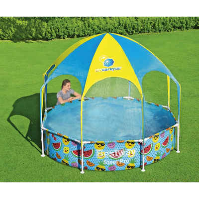 BESTWAY Pool Steel Pro Pool Kinder rund UV Schutz Sprinkler 244x51cm (56432, Artikelnummer des Herstellers Bestway®: 56432), UV Schutz