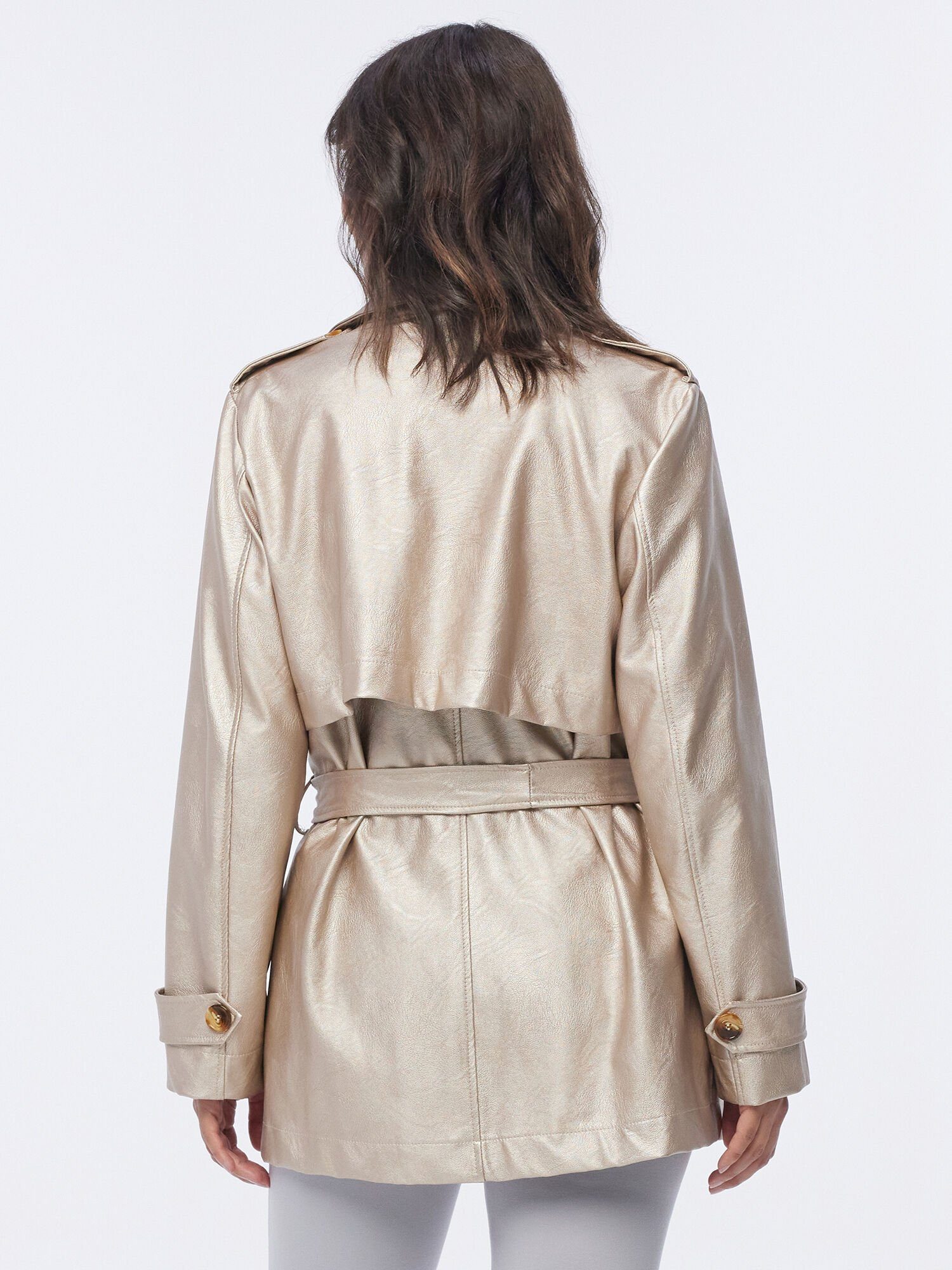 MONACO blue Trenchcoat Mantel figurumspielend mit Bindegürtel günstig online kaufen